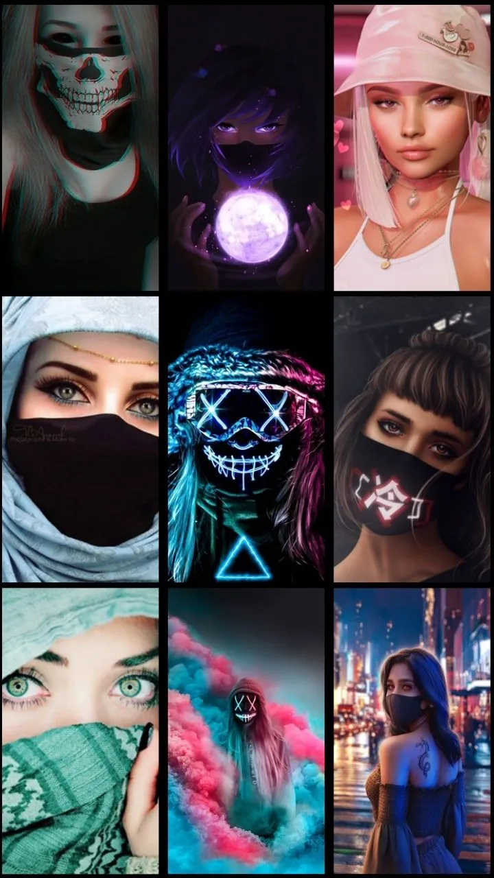 Girl Mask Wallpaper | Indus Appstore | Screenshot