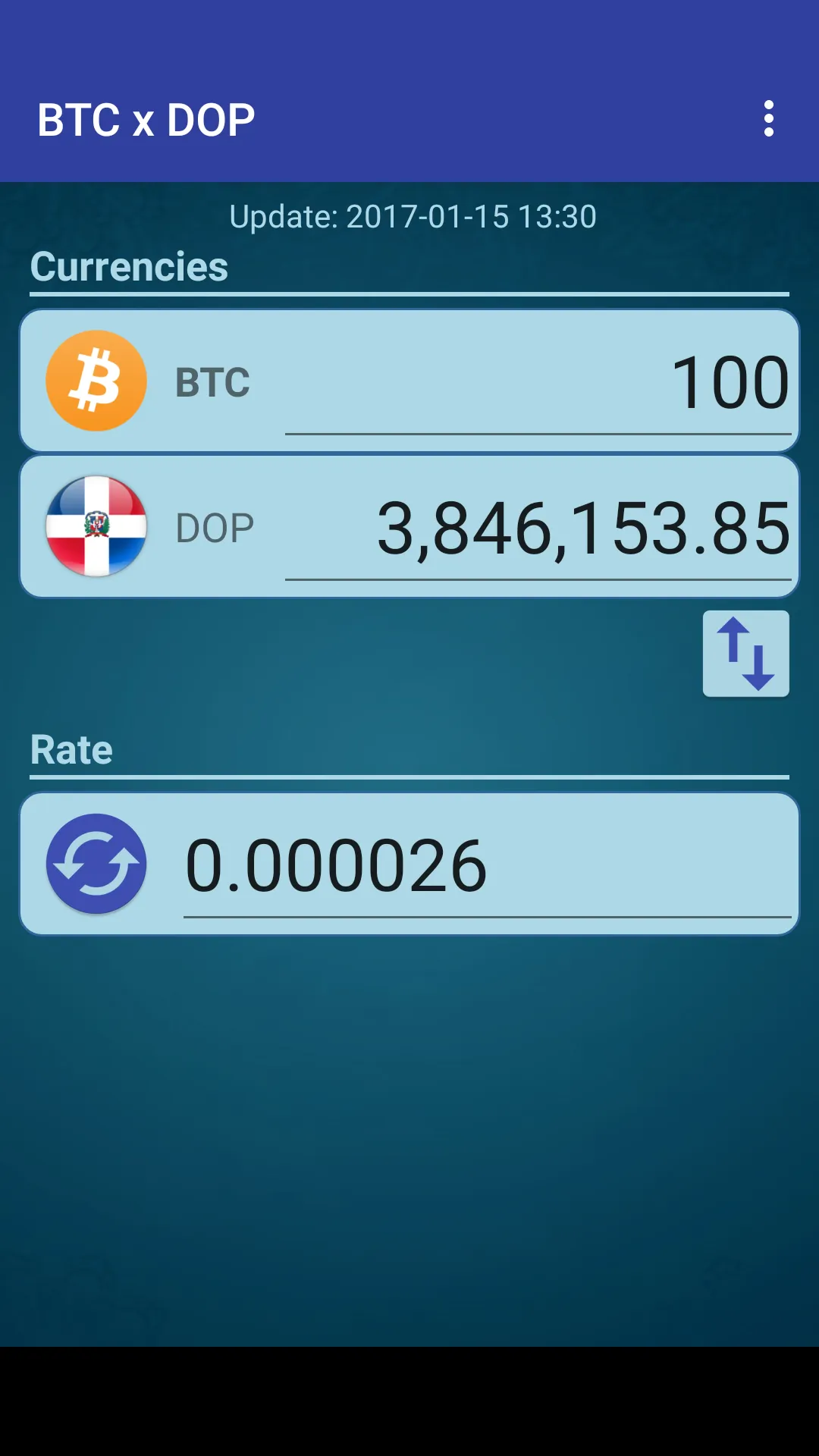 Bitcoin x Dominican Peso | Indus Appstore | Screenshot