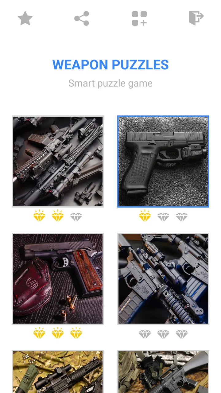 Jigsaw Weapon Mosaic Puzzles | Indus Appstore | Screenshot