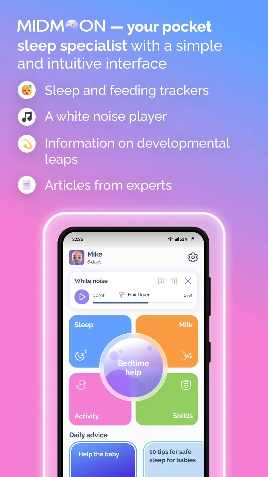 Baby Sleep Tracker - Midmoon | Indus Appstore | Screenshot