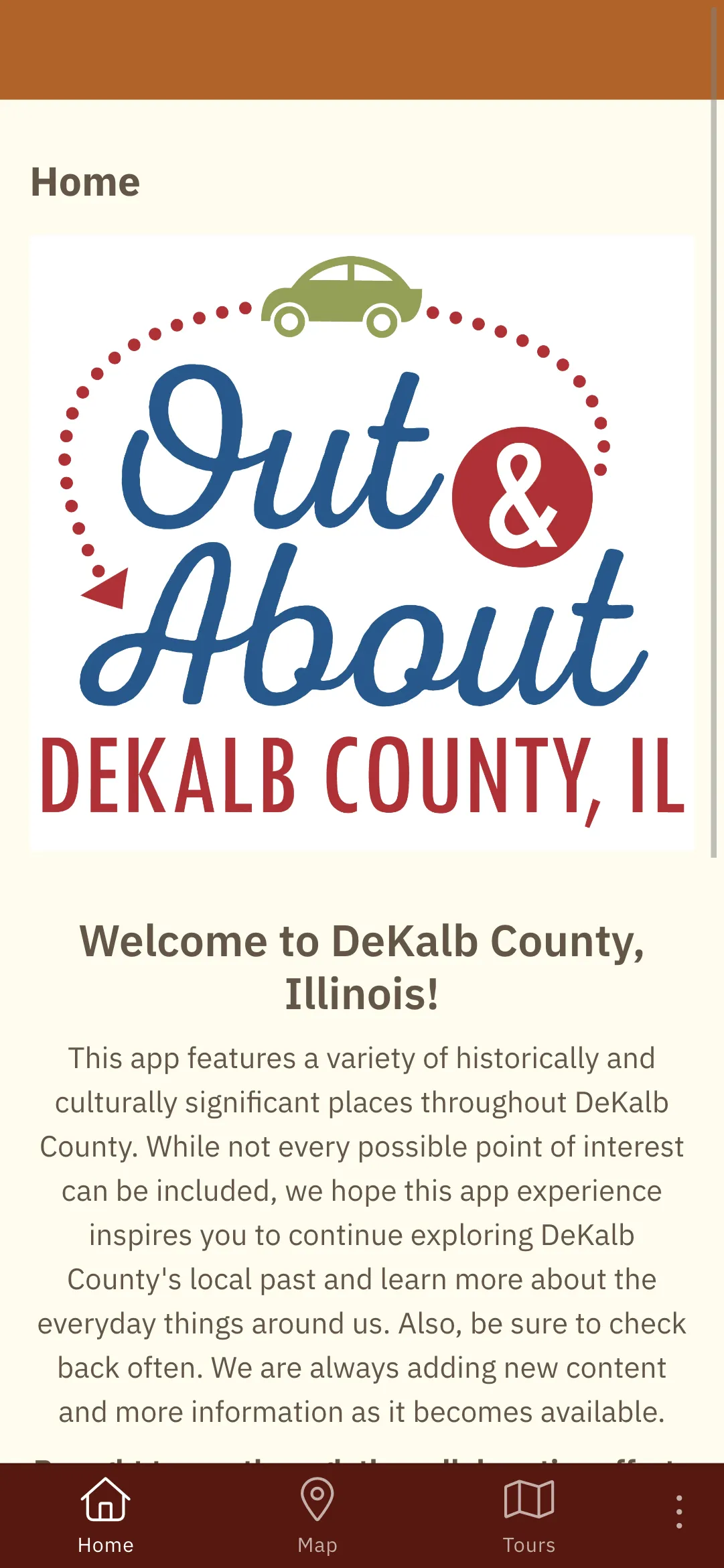 Out and About DeKalb County IL | Indus Appstore | Screenshot