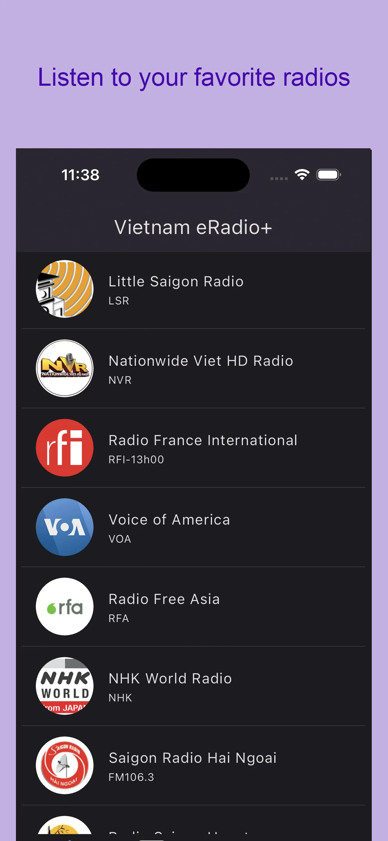 Vietnam eRadio+ | Indus Appstore | Screenshot