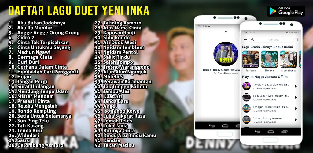 Lagu Duet Yeni Inka Offline | Indus Appstore | Screenshot