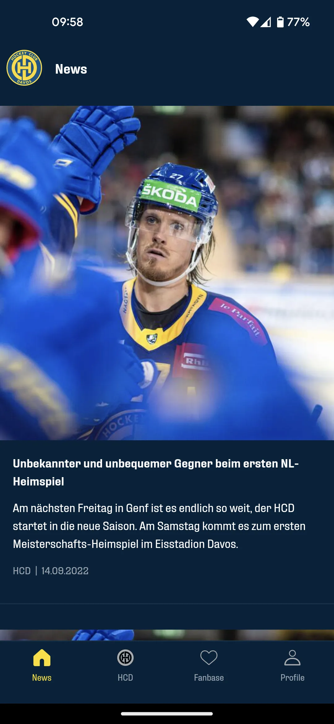 Hockey Club Davos | Indus Appstore | Screenshot