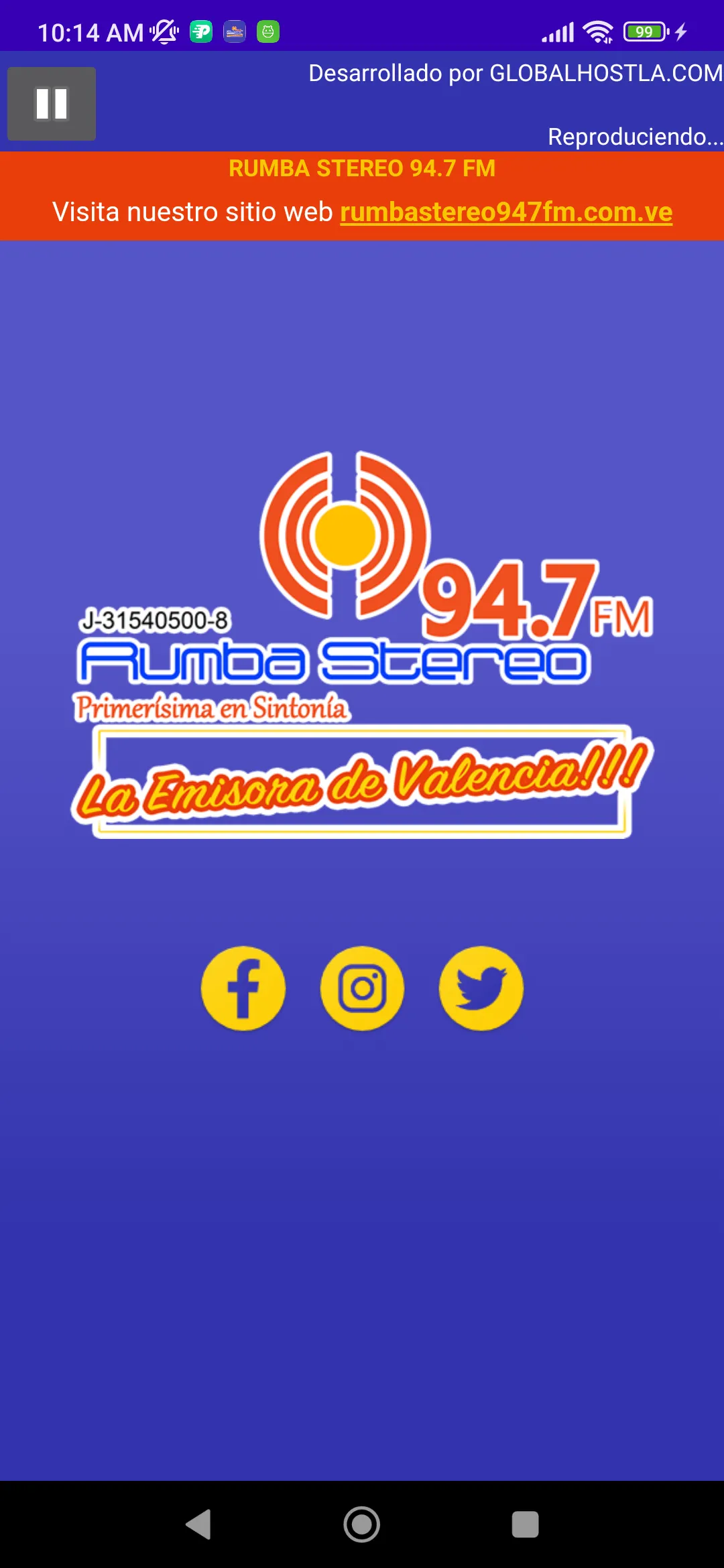 RUMBA STEREO 94.7 FM | Indus Appstore | Screenshot