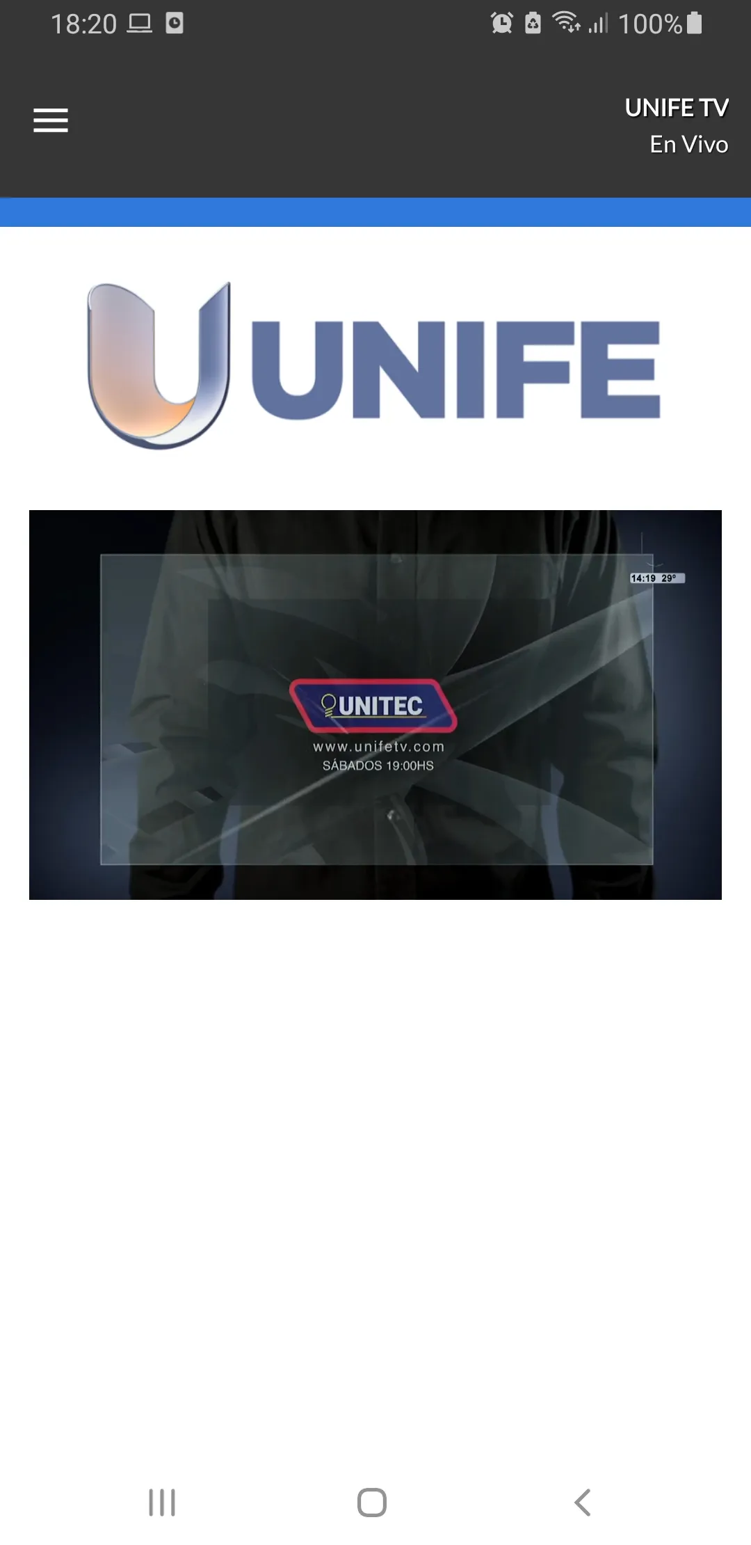 UNIFE TV | Indus Appstore | Screenshot