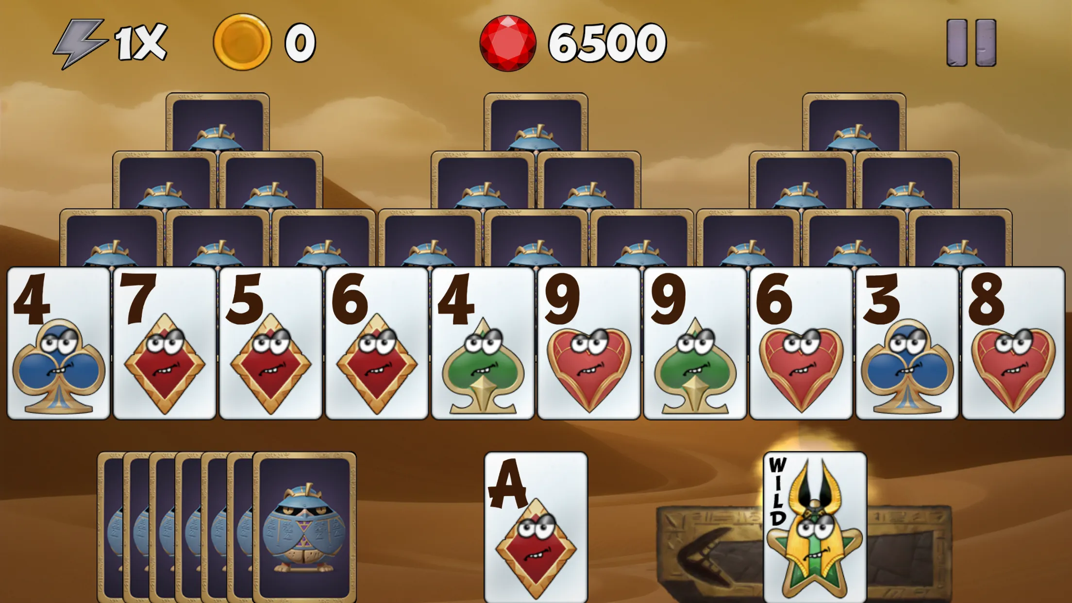 Tricky Tut Solitaire | Indus Appstore | Screenshot