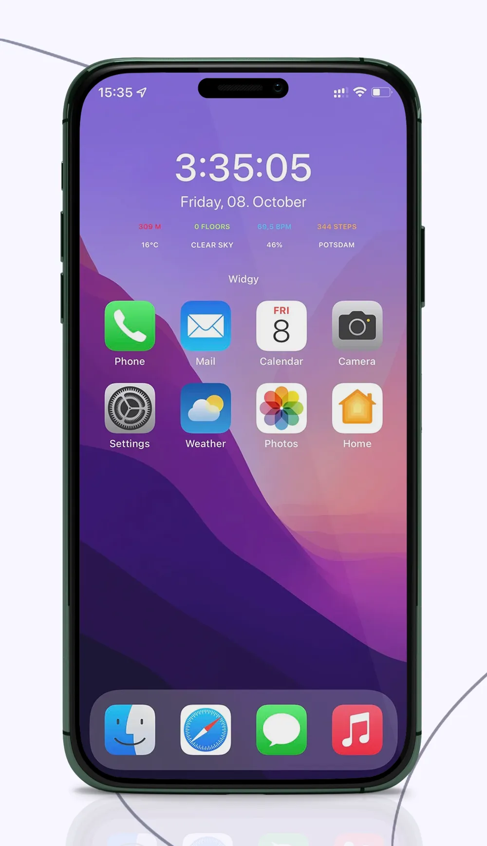 iOS 17 launcher and theme | Indus Appstore | Screenshot