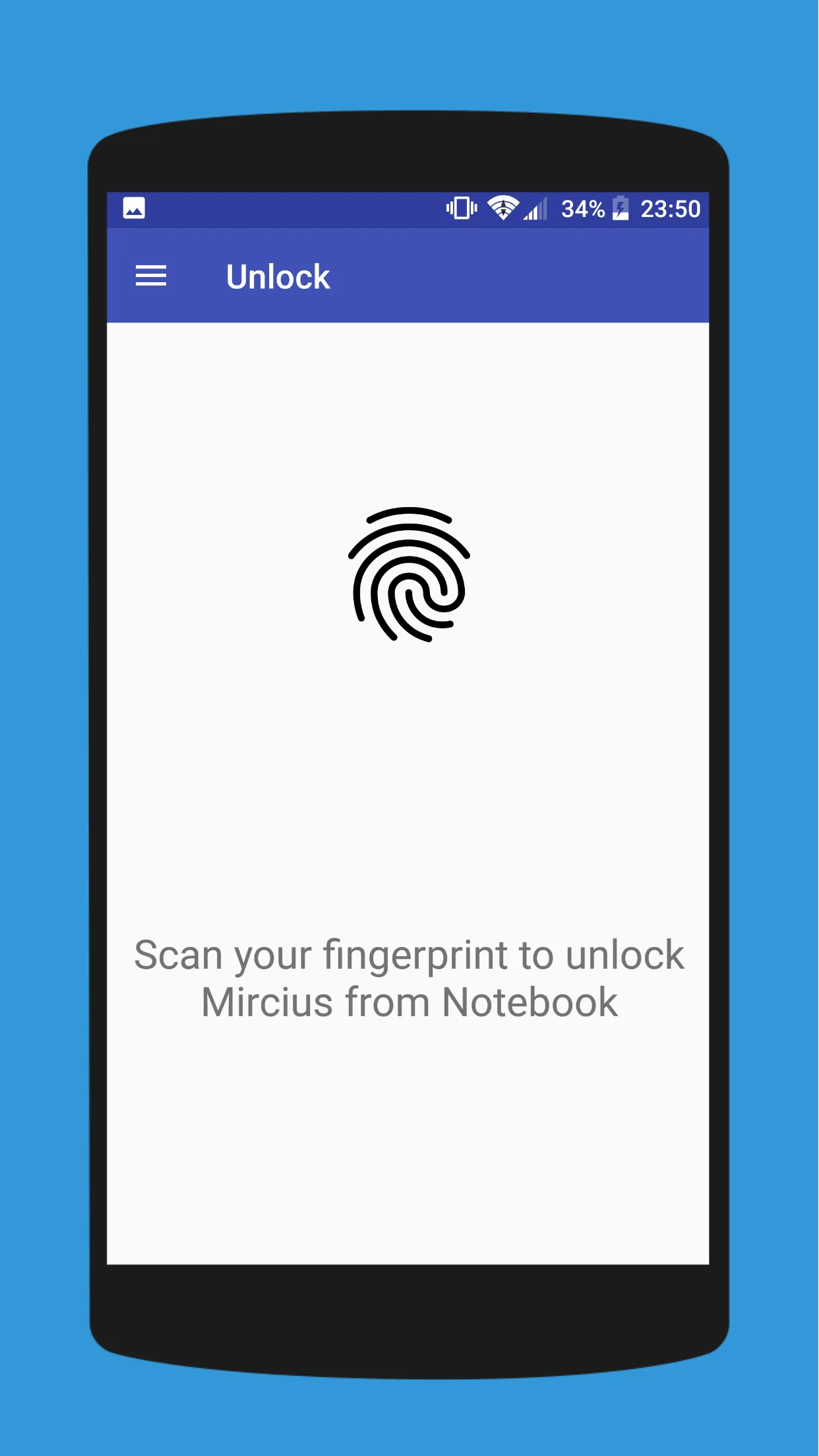 Remote Fingerprint Unlock | Indus Appstore | Screenshot