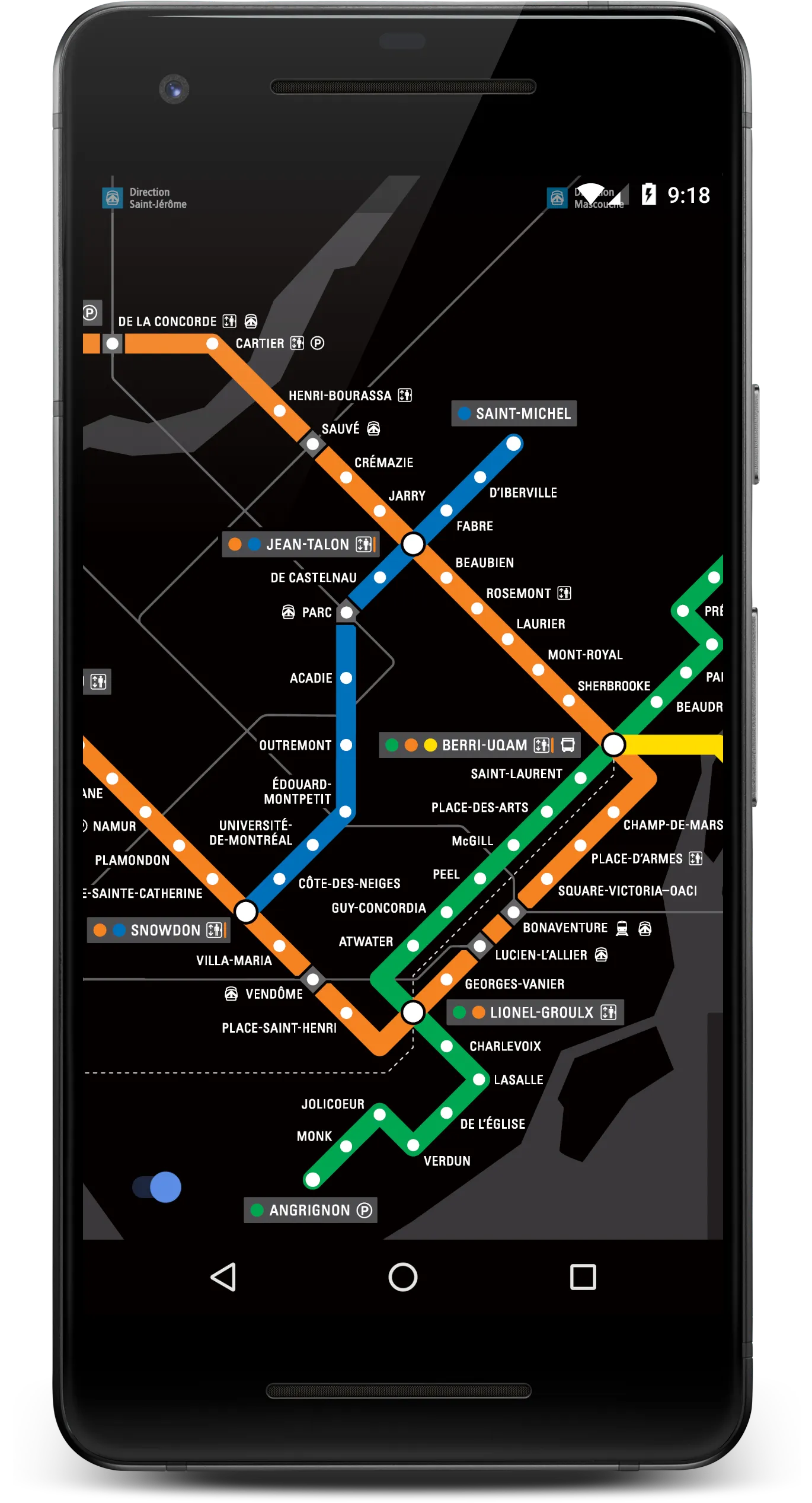 Montreal Subway Map | Indus Appstore | Screenshot