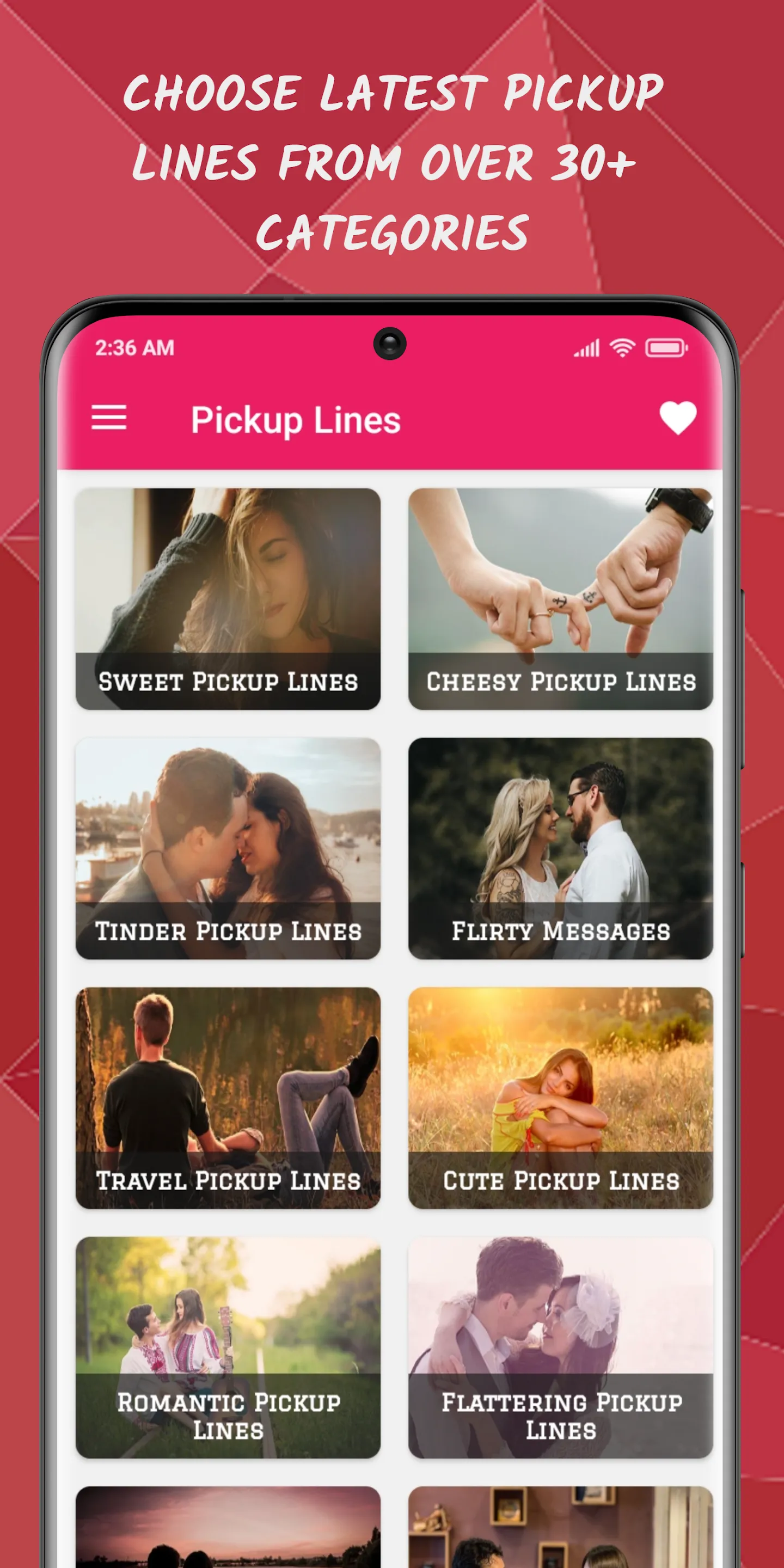 Pickup Lines and Flirty Texts | Indus Appstore | Screenshot