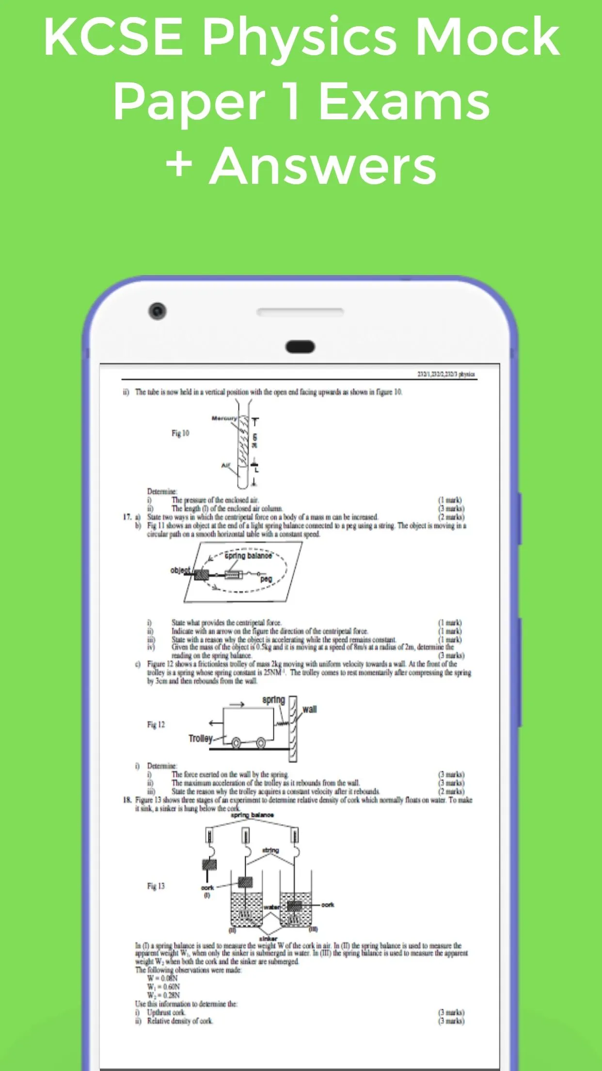 Physics Mock Exams + Answers | Indus Appstore | Screenshot