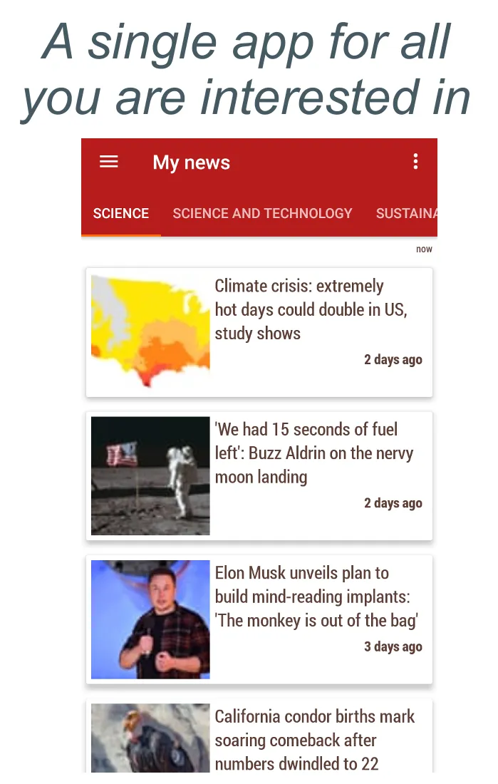 My Personalized News | Indus Appstore | Screenshot