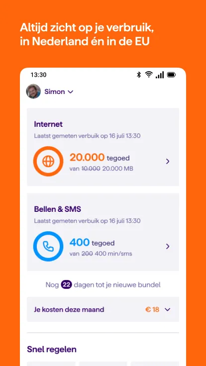 Mijn Simyo | Indus Appstore | Screenshot