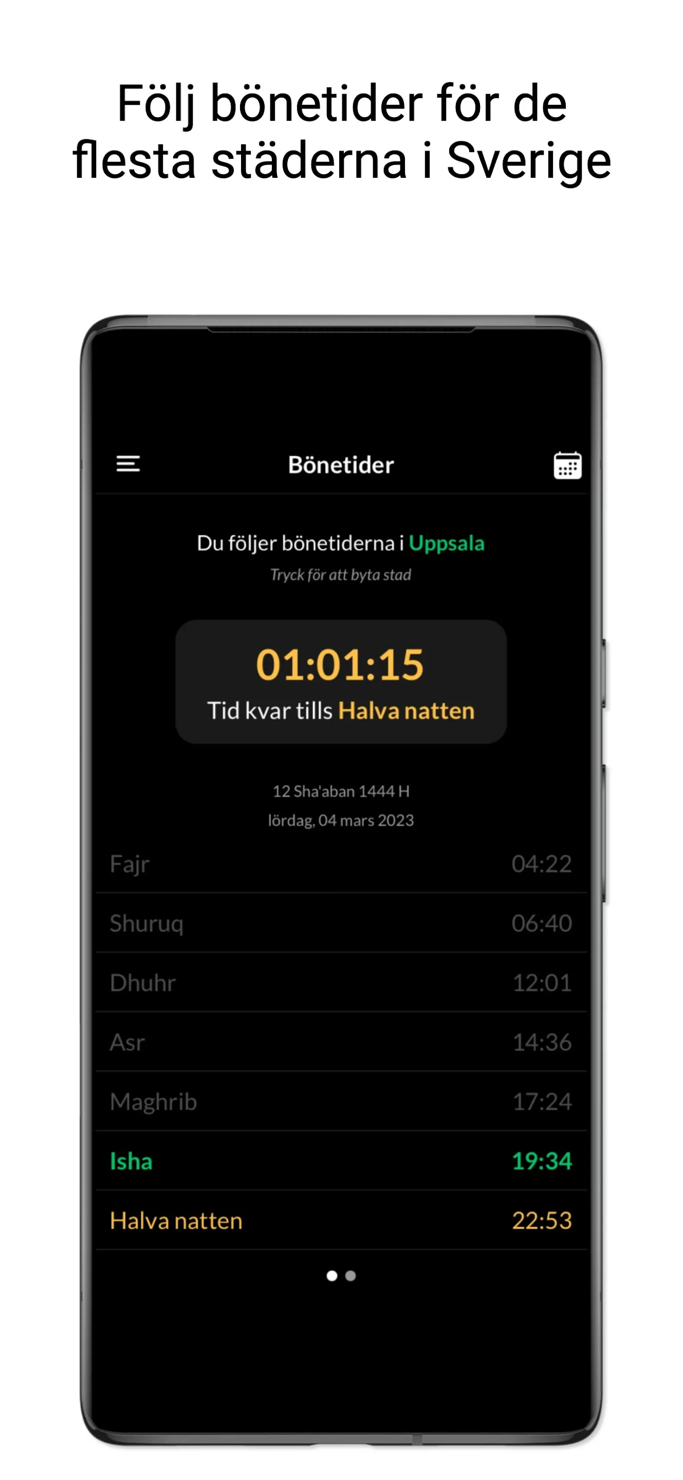 Muslimappen - Bönetider, Qibla | Indus Appstore | Screenshot