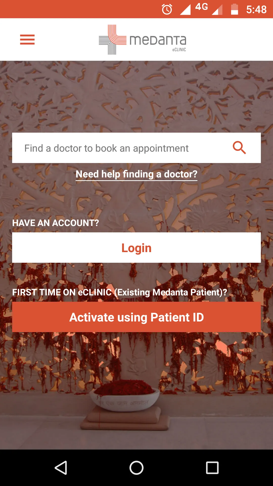 Medanta eCLINIC - Patient App | Indus Appstore | Screenshot