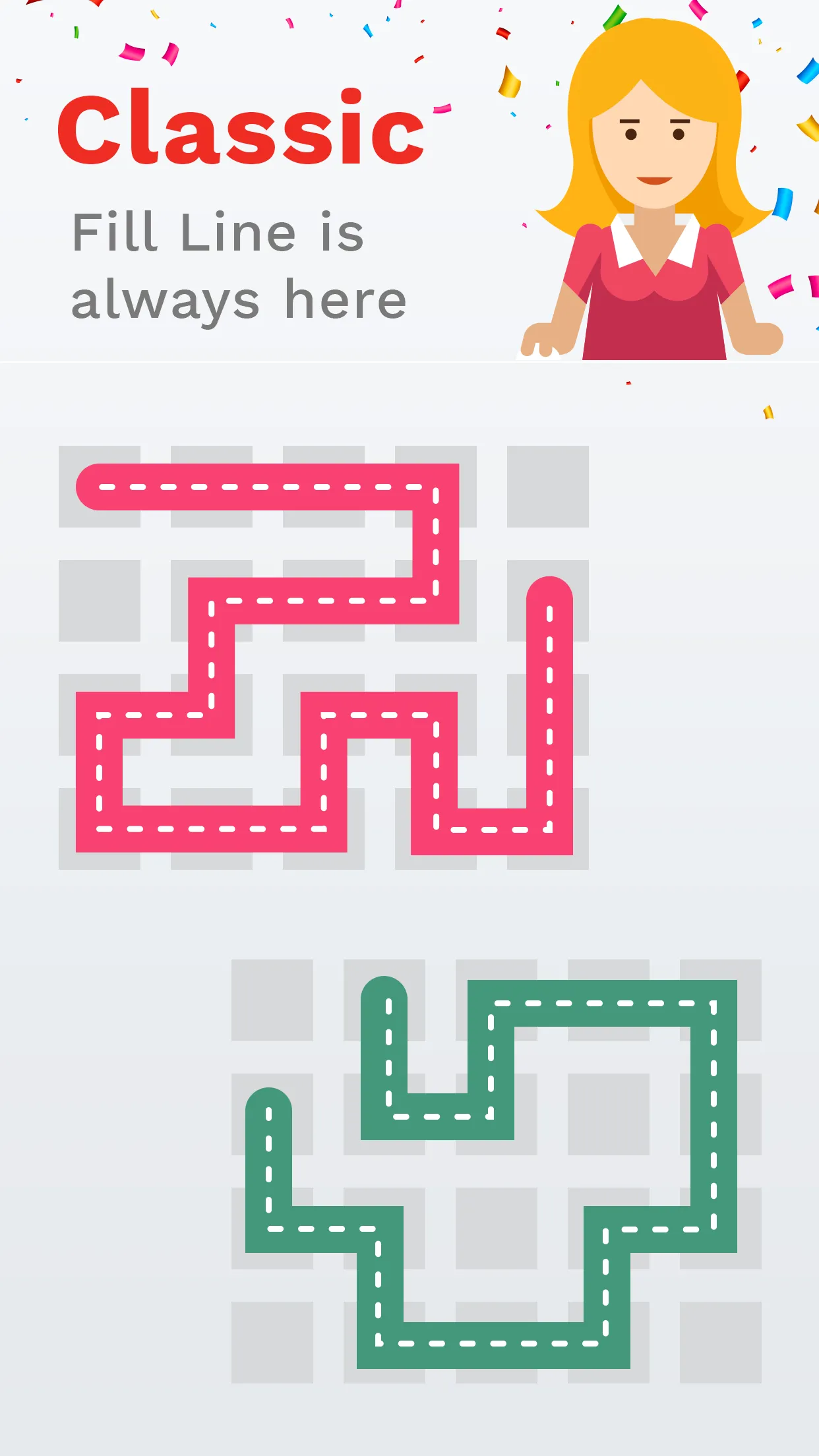 Fill One Line Puzzle game | Indus Appstore | Screenshot