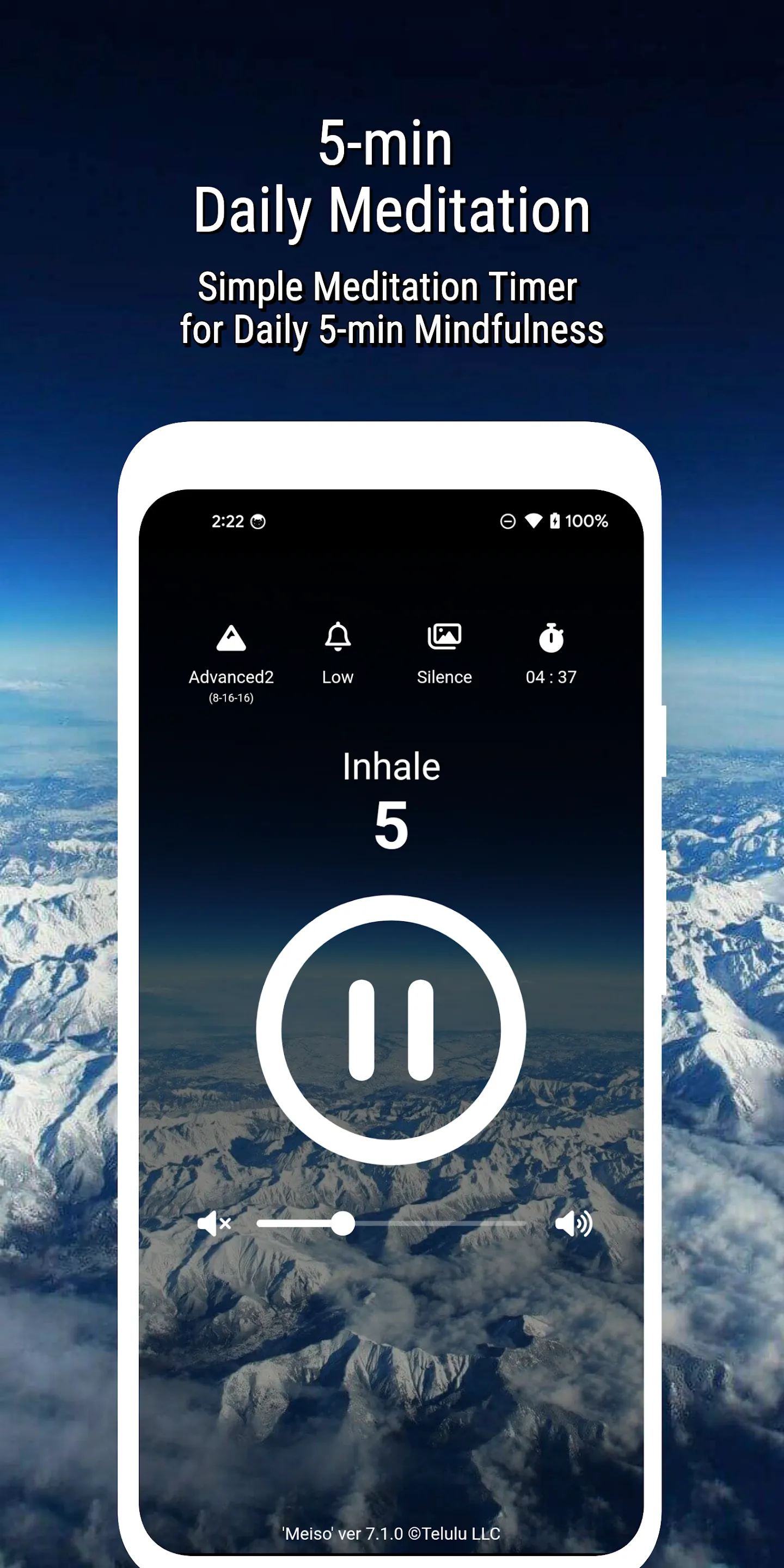 Meiso - 5 Min Meditation Timer | Indus Appstore | Screenshot