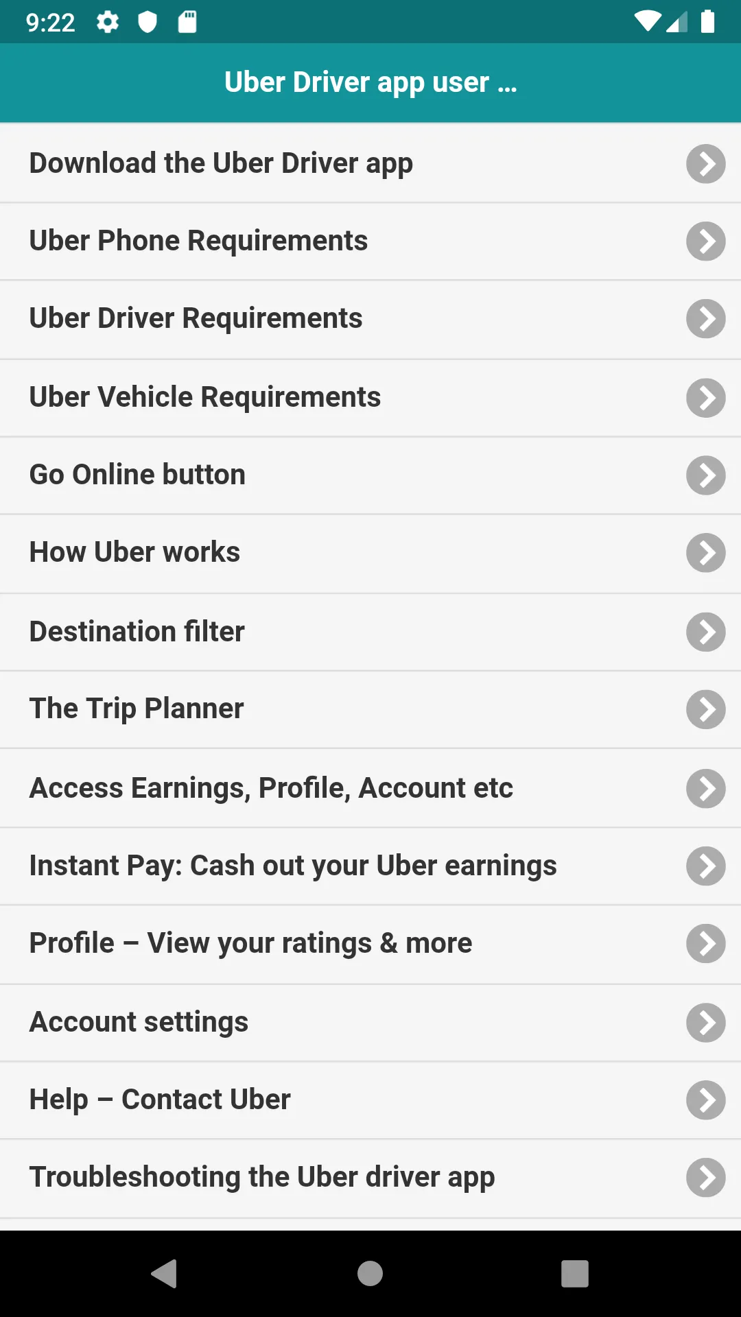 User guide for Uber driver app | Indus Appstore | Screenshot