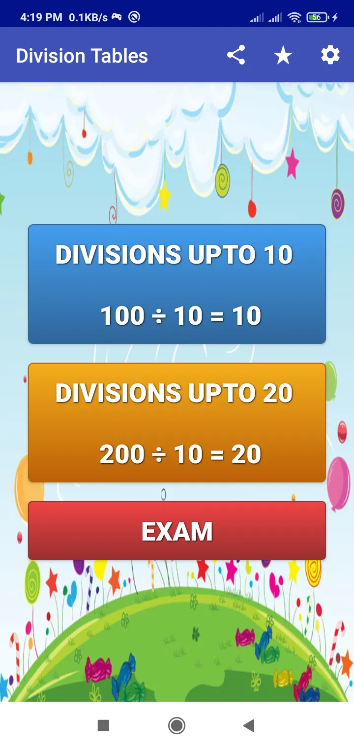 Division Tables | Indus Appstore | Screenshot