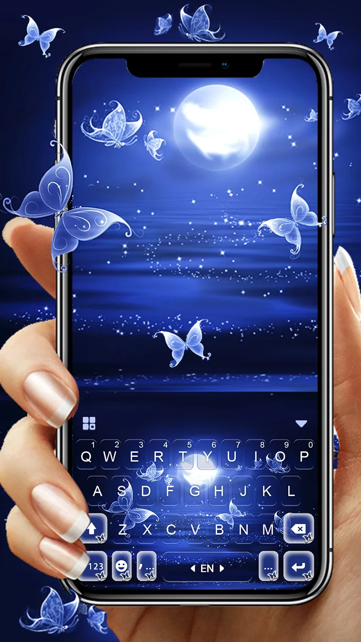 Moonlight Butterfly Keyboard B | Indus Appstore | Screenshot