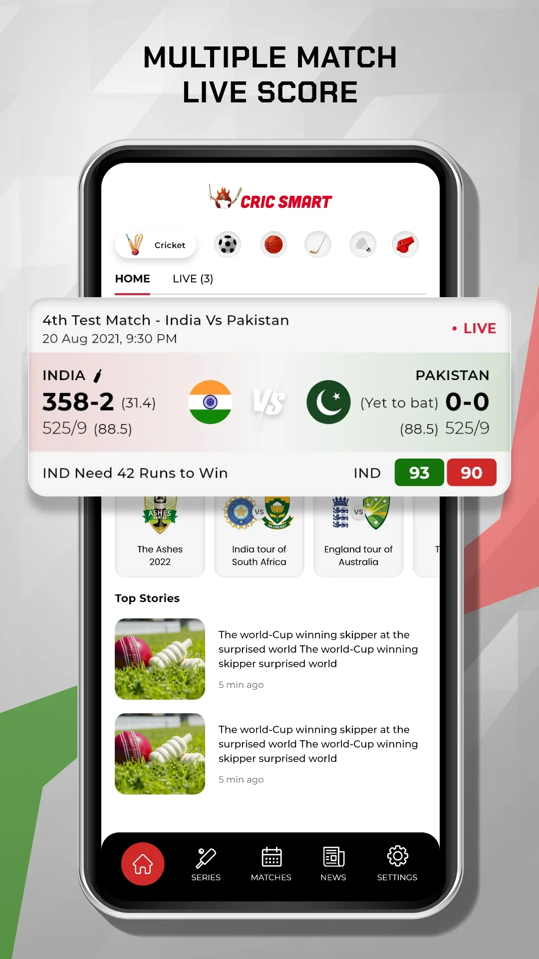 CricSmart - Cricket Live Line | Indus Appstore | Screenshot