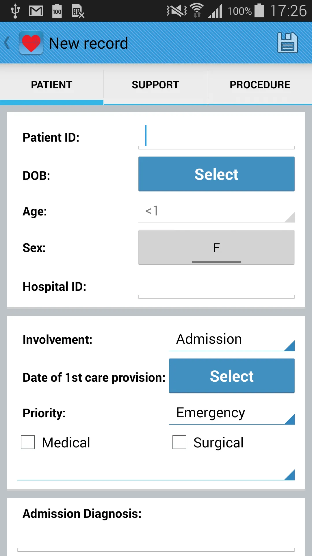 Intensive Care Logbook-lite | Indus Appstore | Screenshot