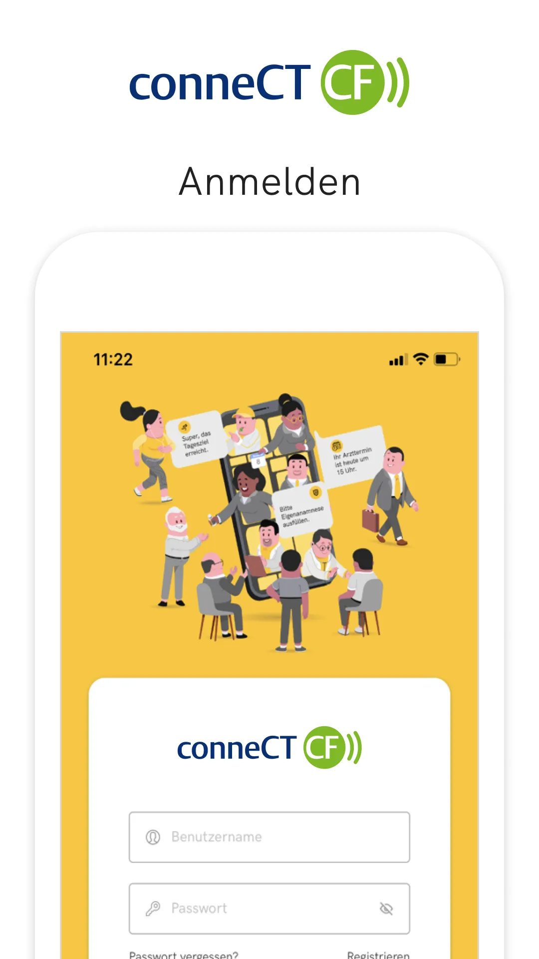 conneCT CF Online-Sprechstunde | Indus Appstore | Screenshot