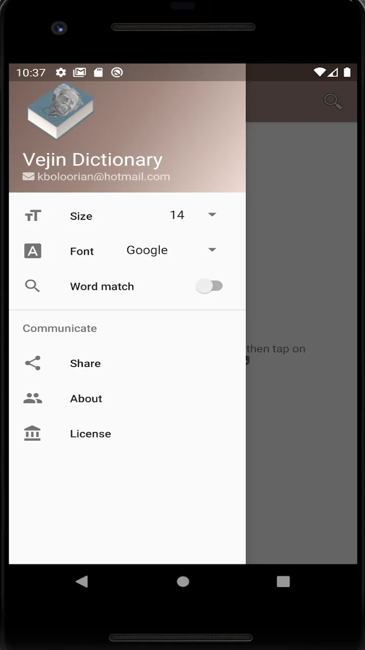 Vejin Kurdish Dictionary | Indus Appstore | Screenshot