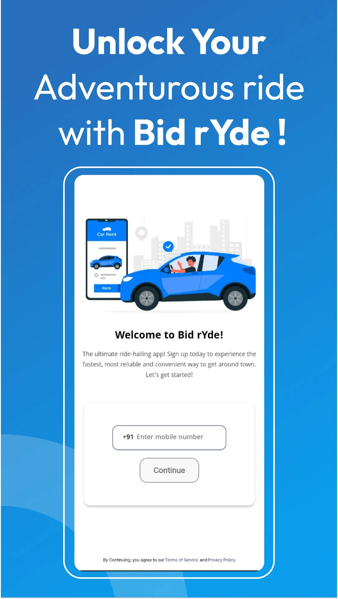 BidrYde - Self Drive Cars | Indus Appstore | Screenshot