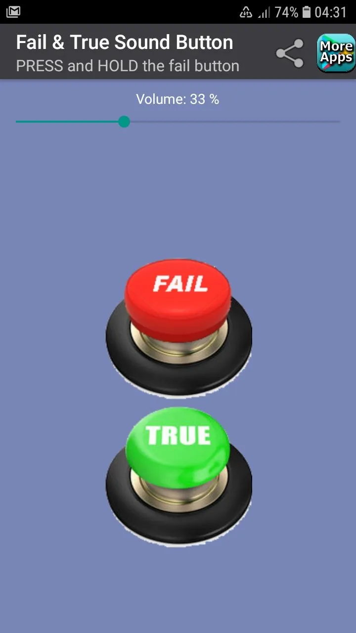 Fail & True Sound Button | Indus Appstore | Screenshot