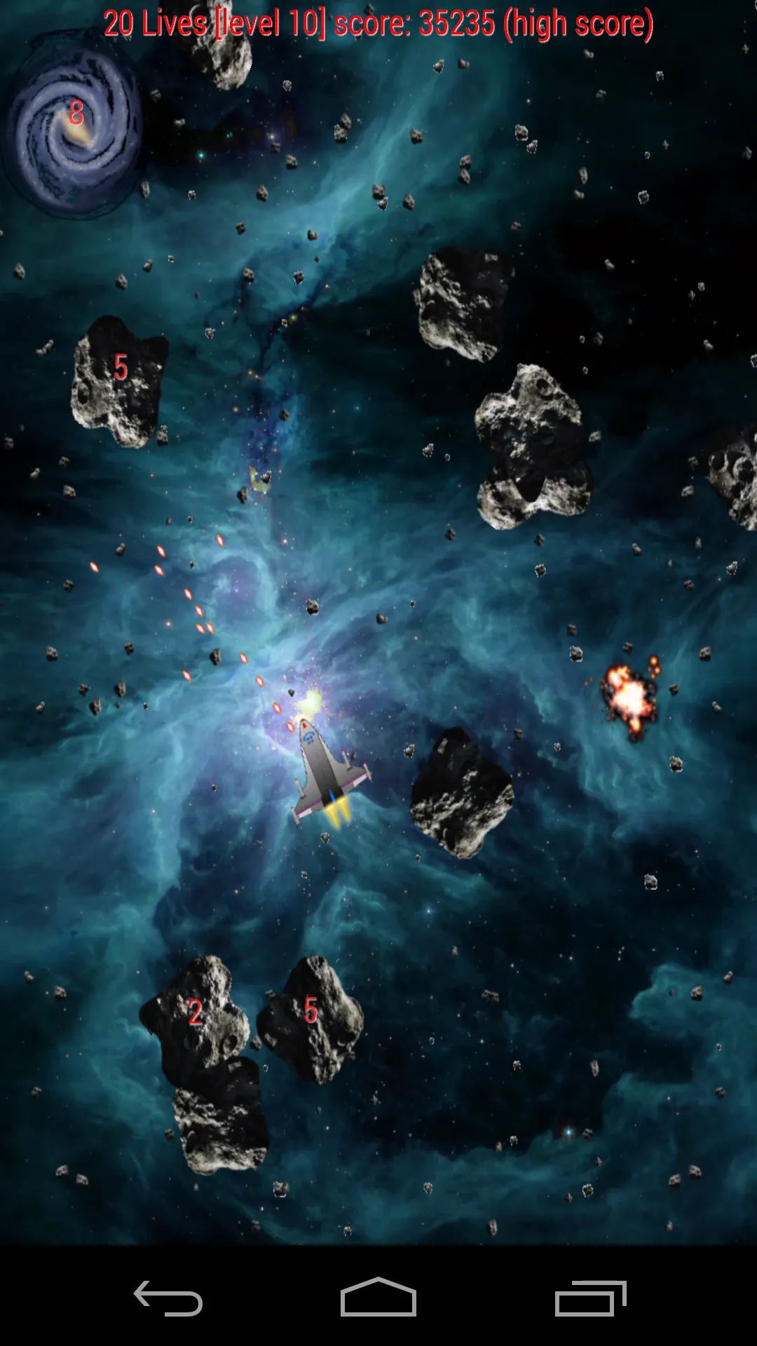 Asteroid War Returns | Indus Appstore | Screenshot