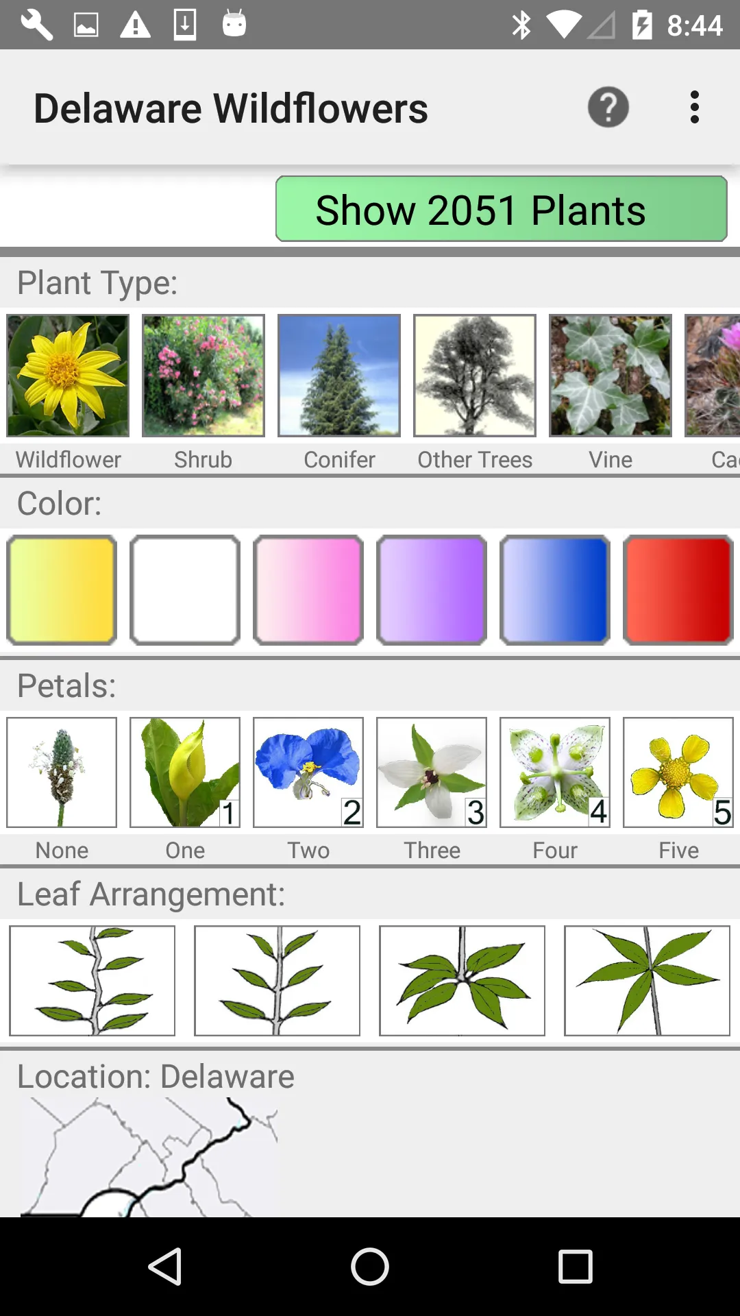 Delaware Wildflowers | Indus Appstore | Screenshot