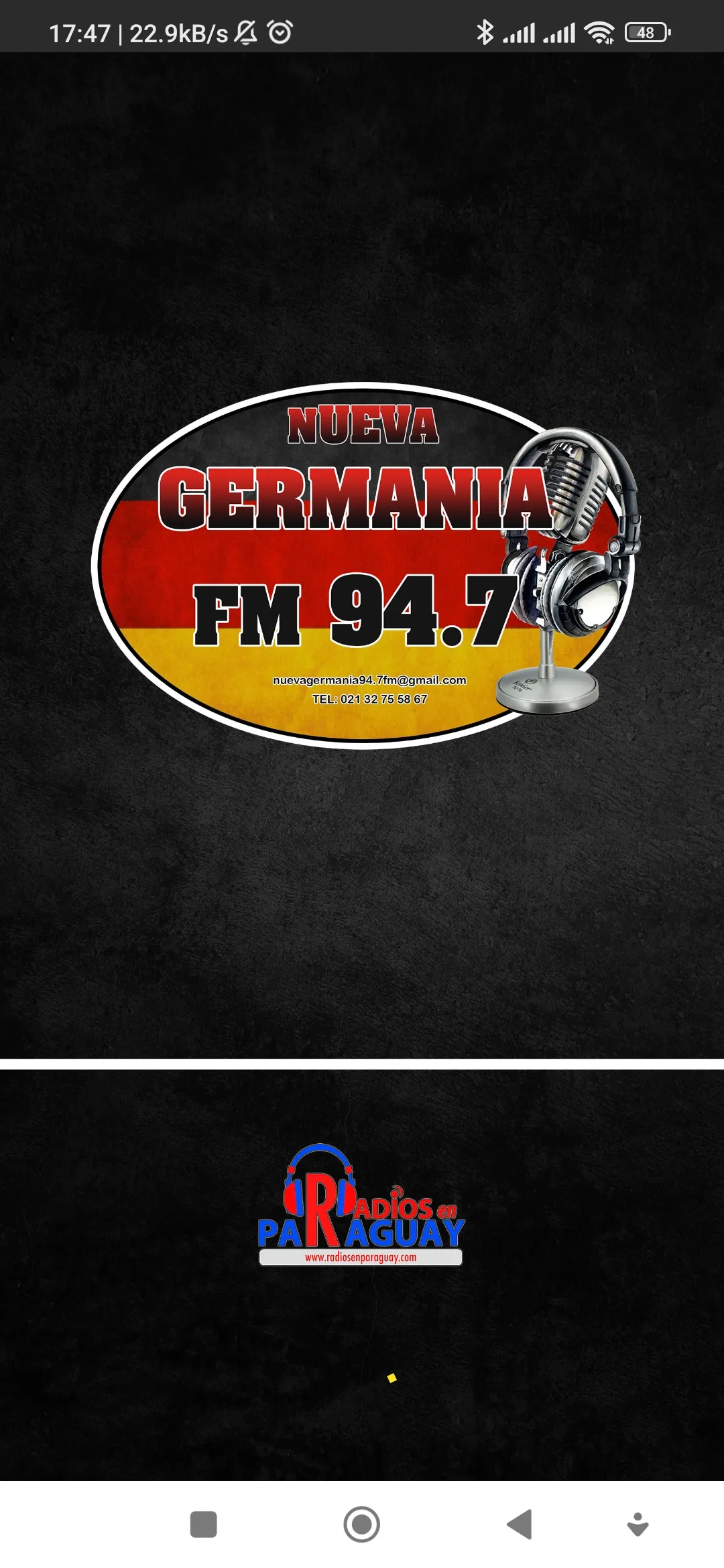 Radio Nueva Germania 94.7 FM | Indus Appstore | Screenshot