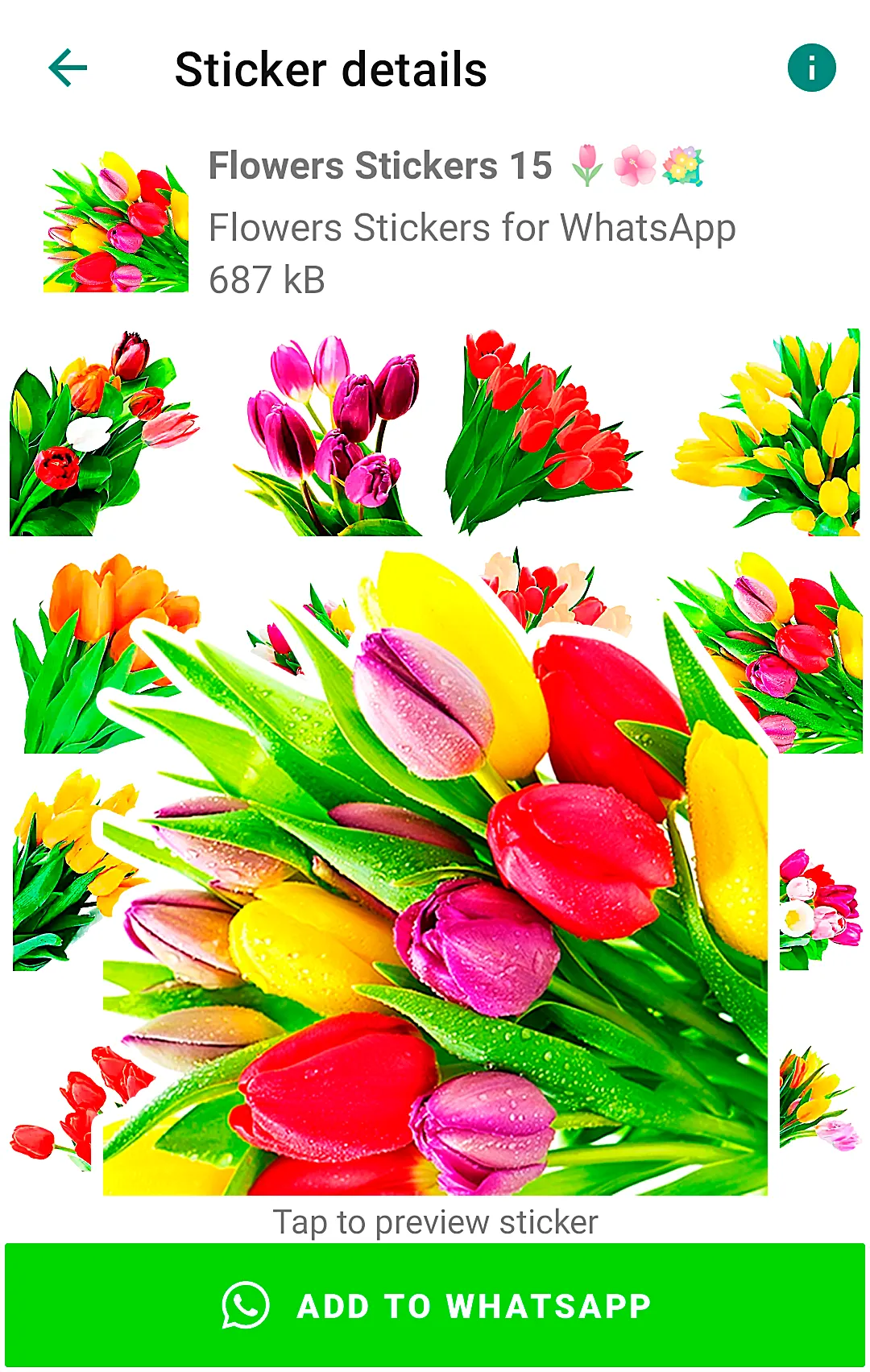 Flowers Stickers for WhatsApp | Indus Appstore | Screenshot