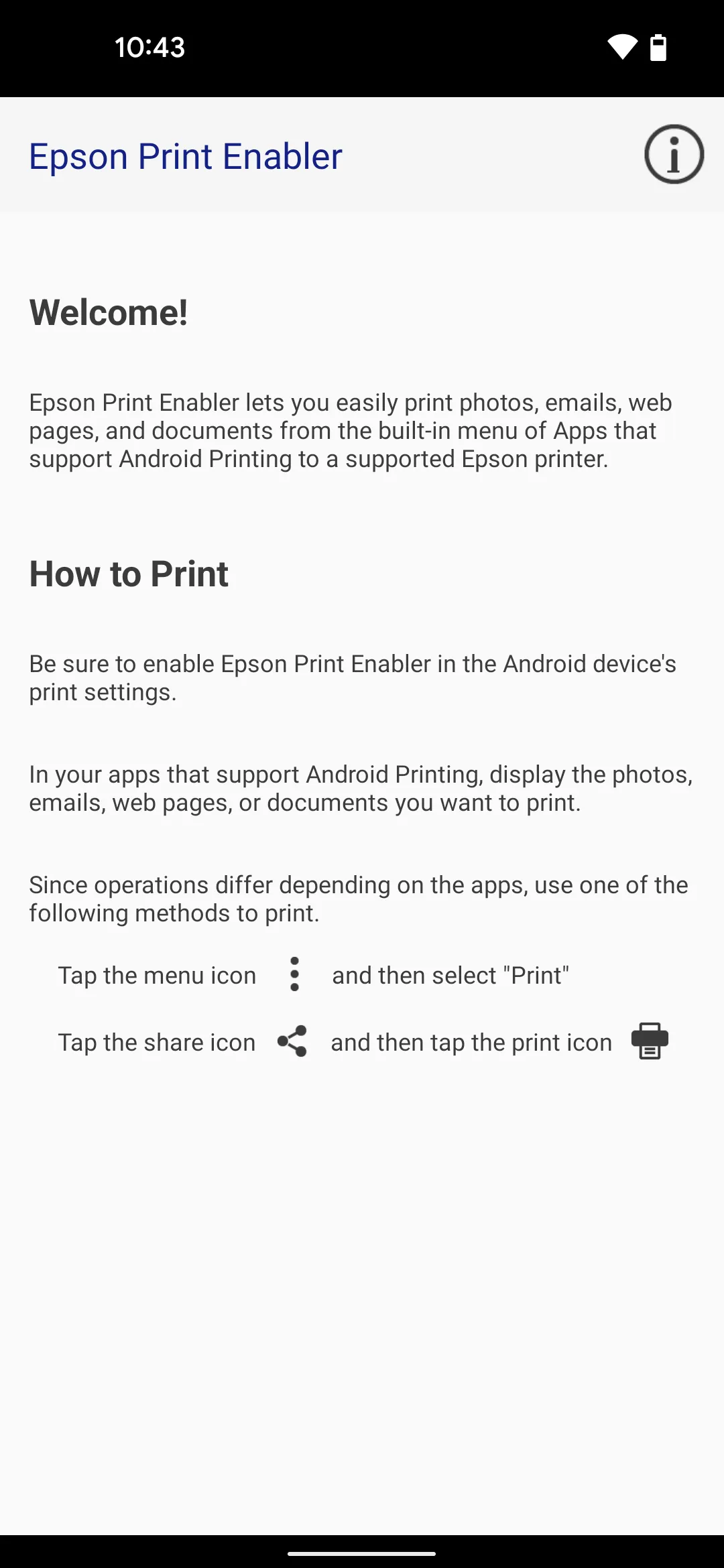 Epson Print Enabler | Indus Appstore | Screenshot