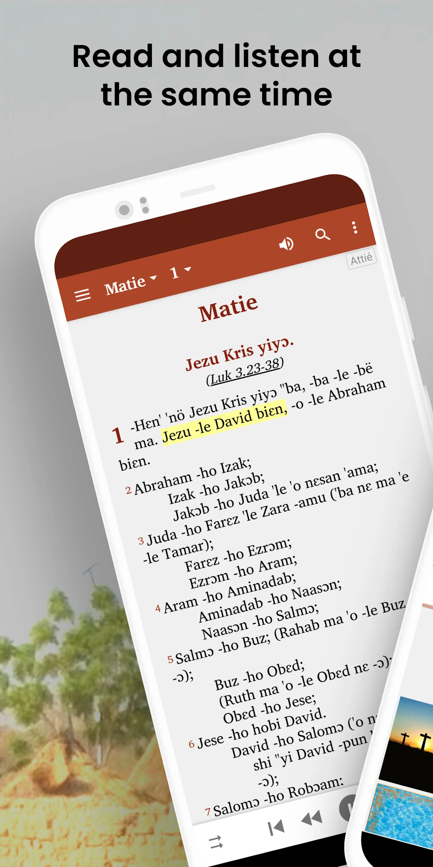 Bible in Attié -NT with French | Indus Appstore | Screenshot