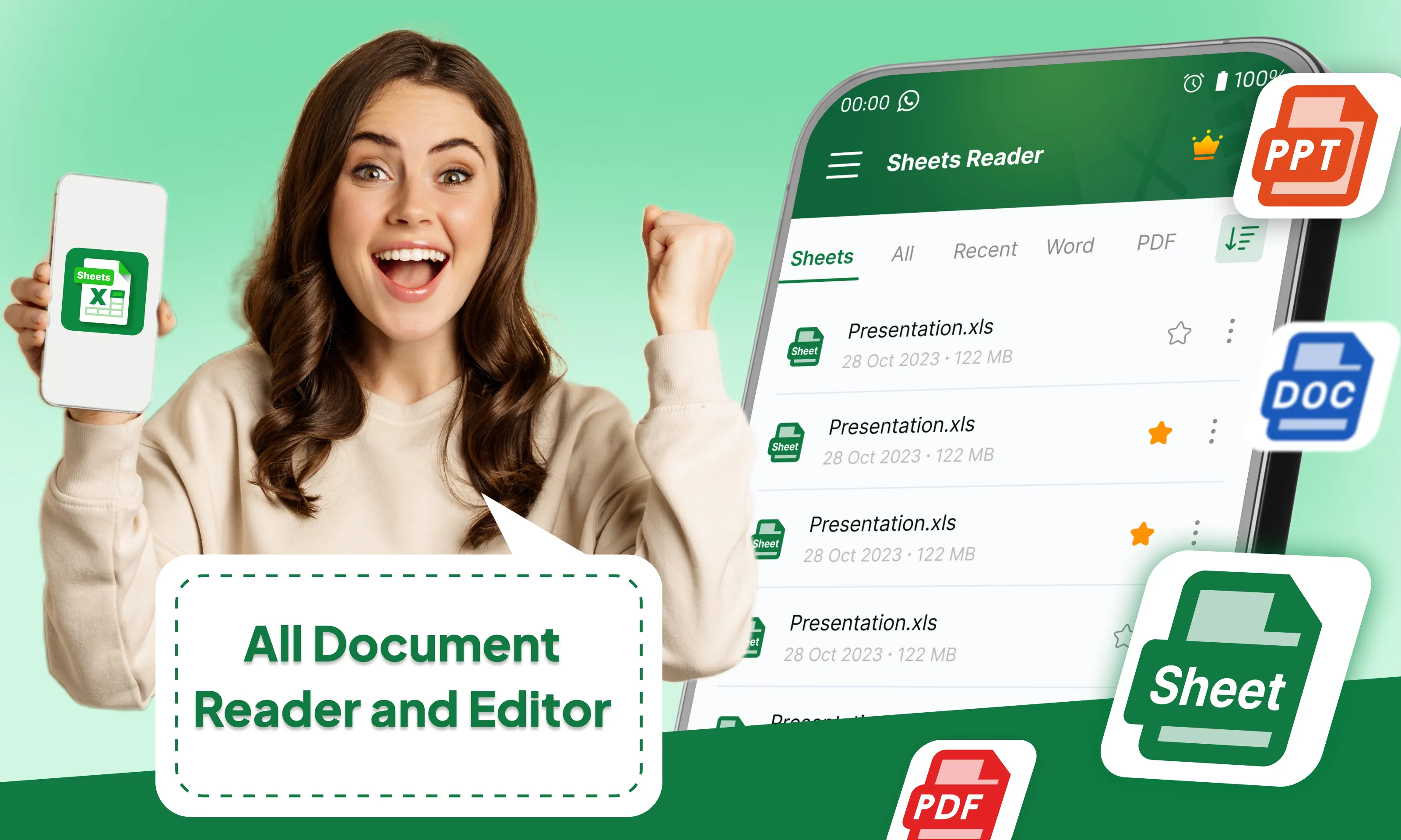 SheetsReader:View, Edit, Share | Indus Appstore | Screenshot