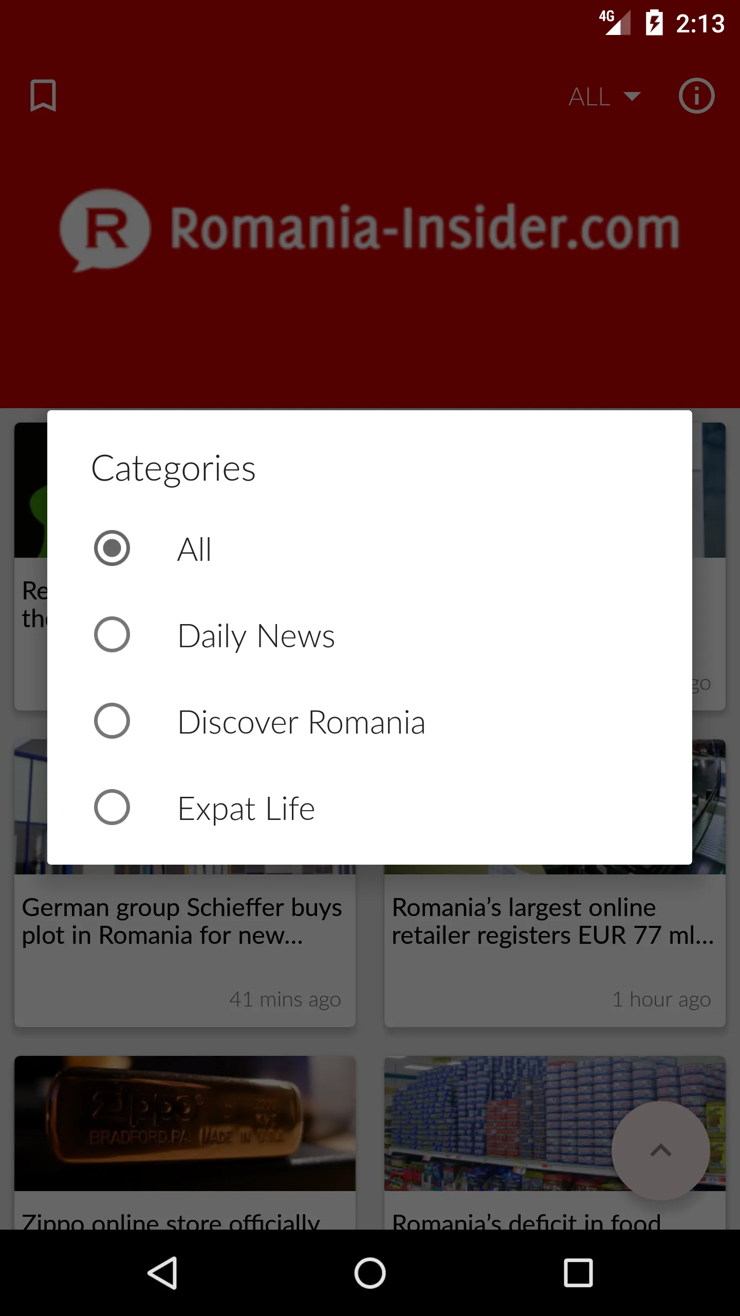 Romania Insider daily news | Indus Appstore | Screenshot