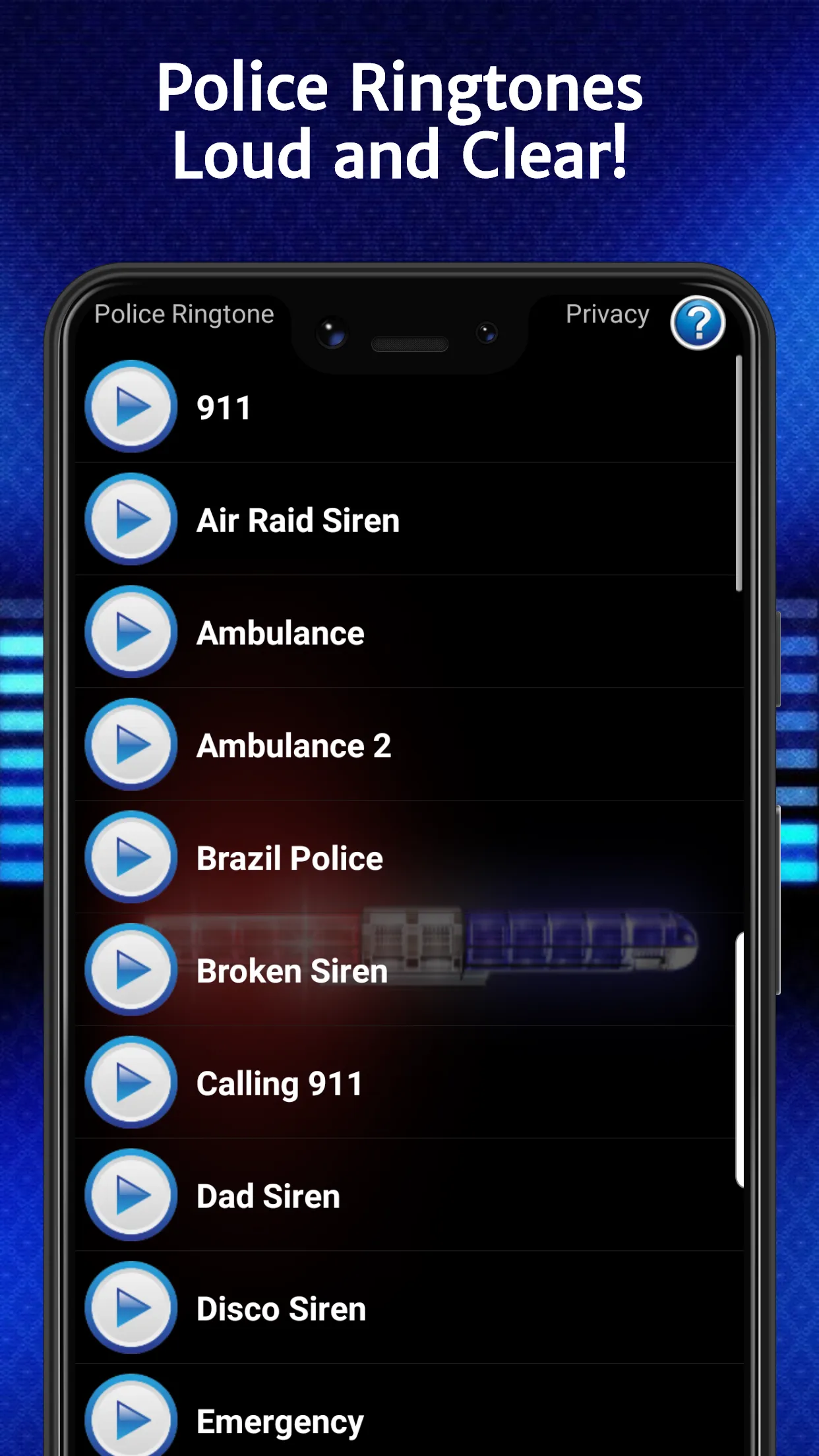 Police Ringtones | Indus Appstore | Screenshot