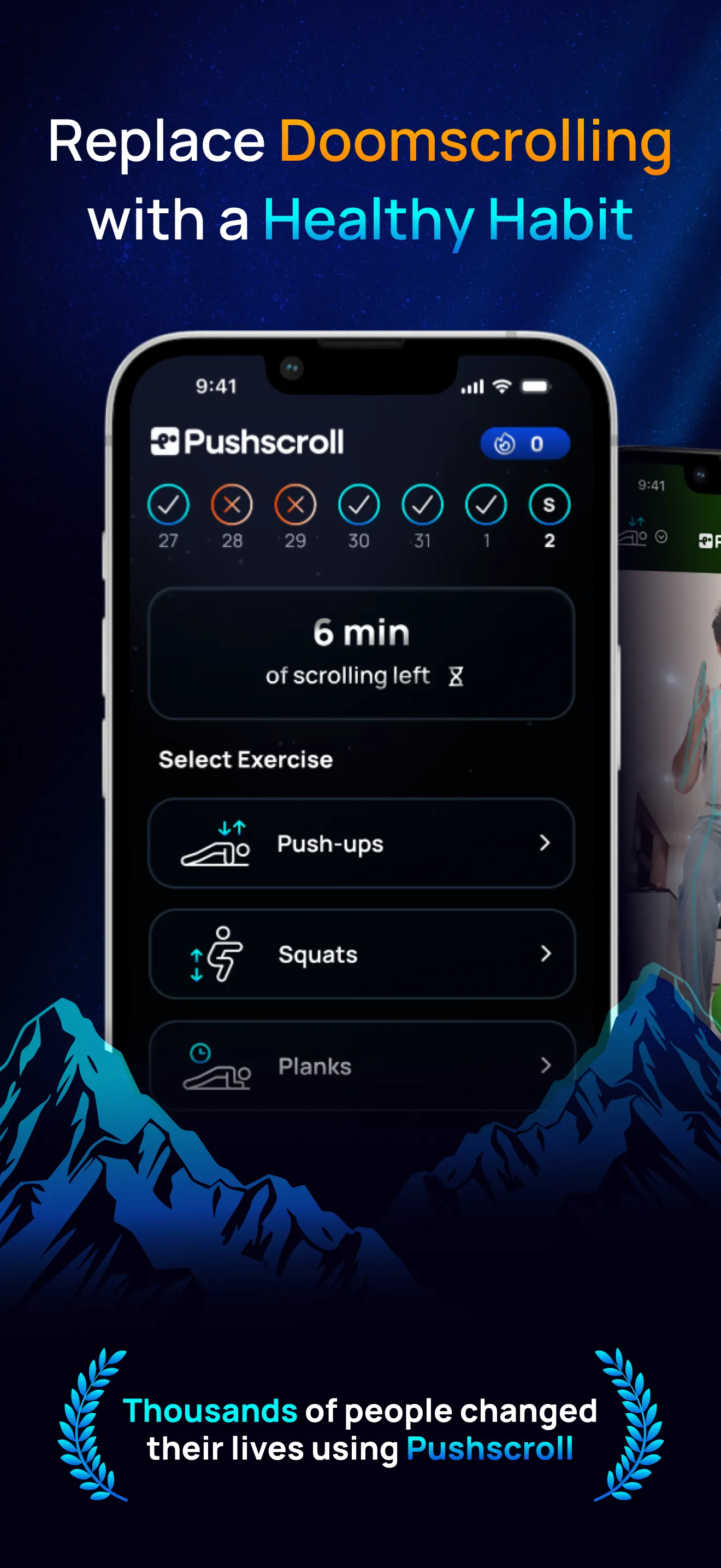 Pushscroll: Screen-Time Gym | Indus Appstore | Screenshot
