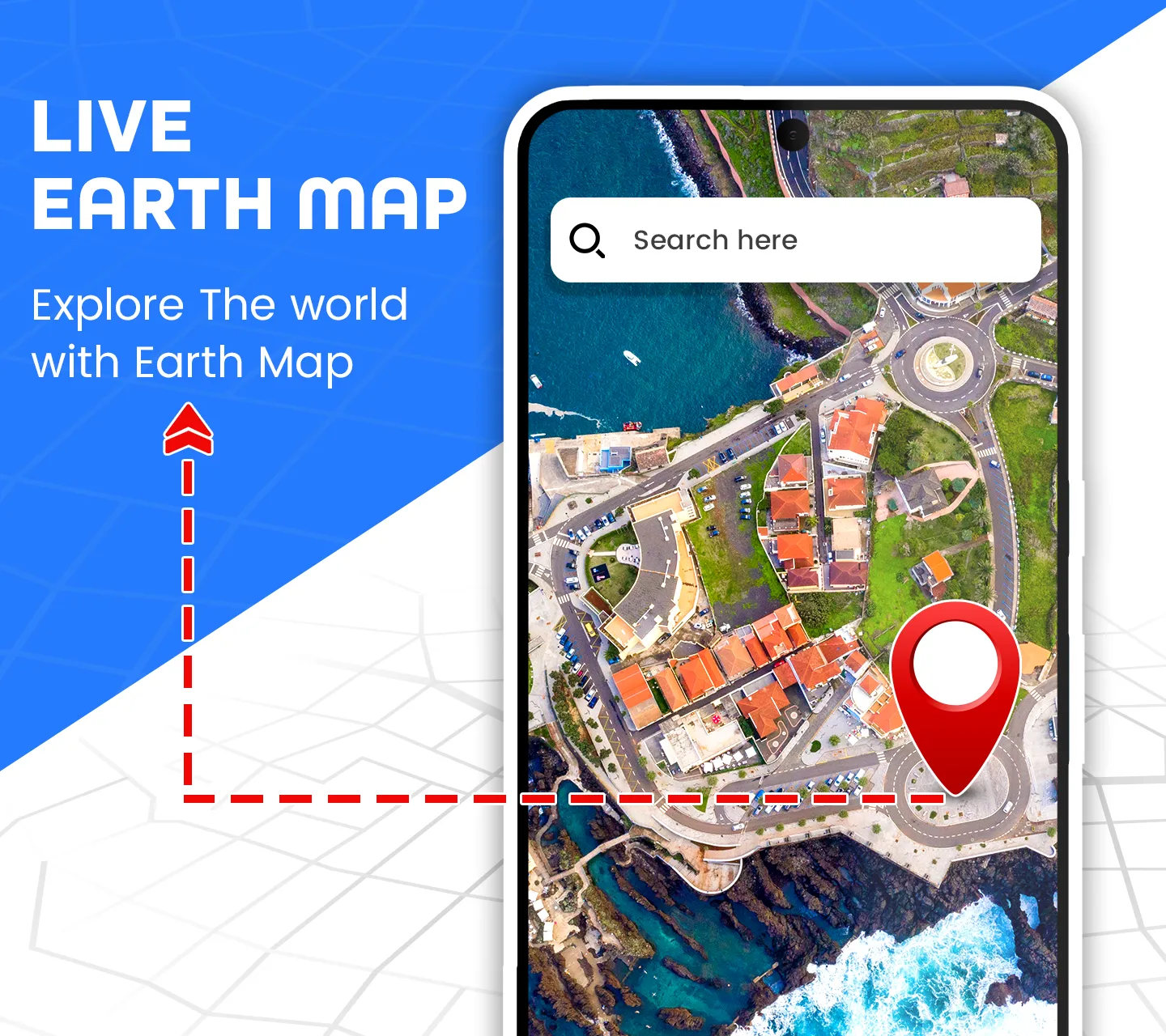 Live Earth Map Navigation App | Indus Appstore | Screenshot