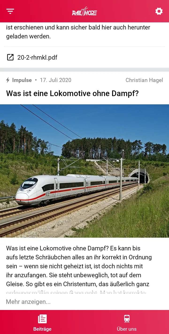 RailHope – Christen bei den Ba | Indus Appstore | Screenshot