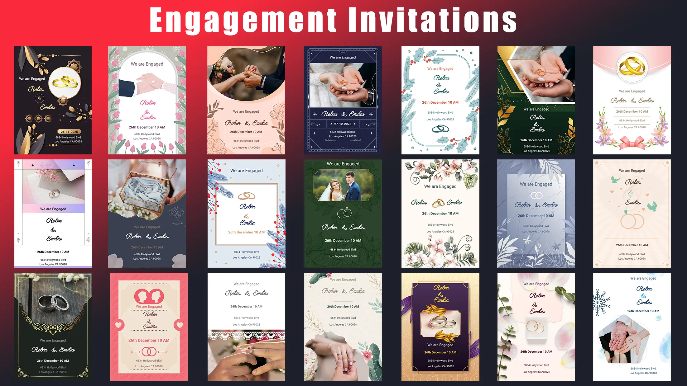 Engagement Invitation Card | Indus Appstore | Screenshot