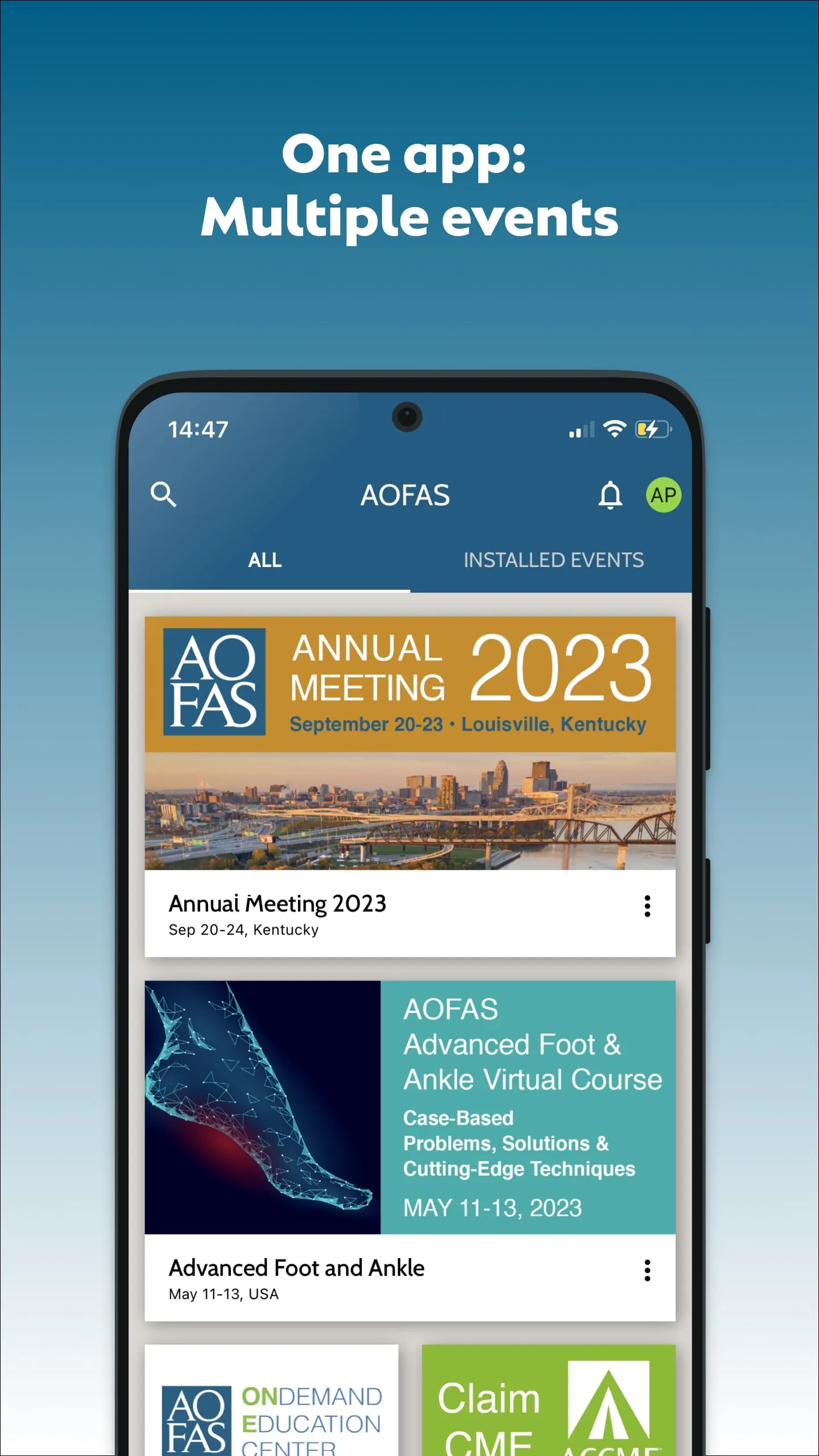 AOFAS Society App | Indus Appstore | Screenshot