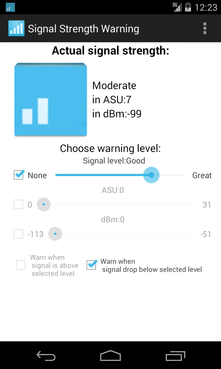 Lost the signal warning | Indus Appstore | Screenshot