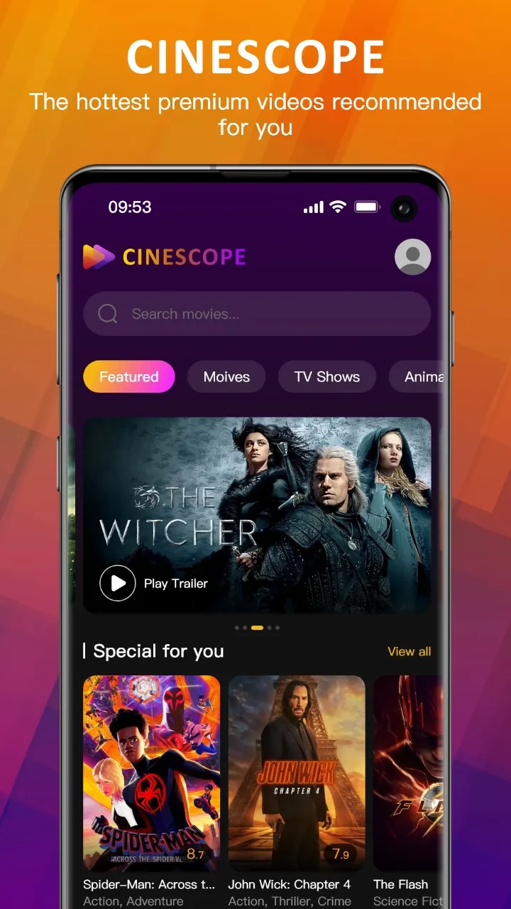 CineScope | Indus Appstore | Screenshot