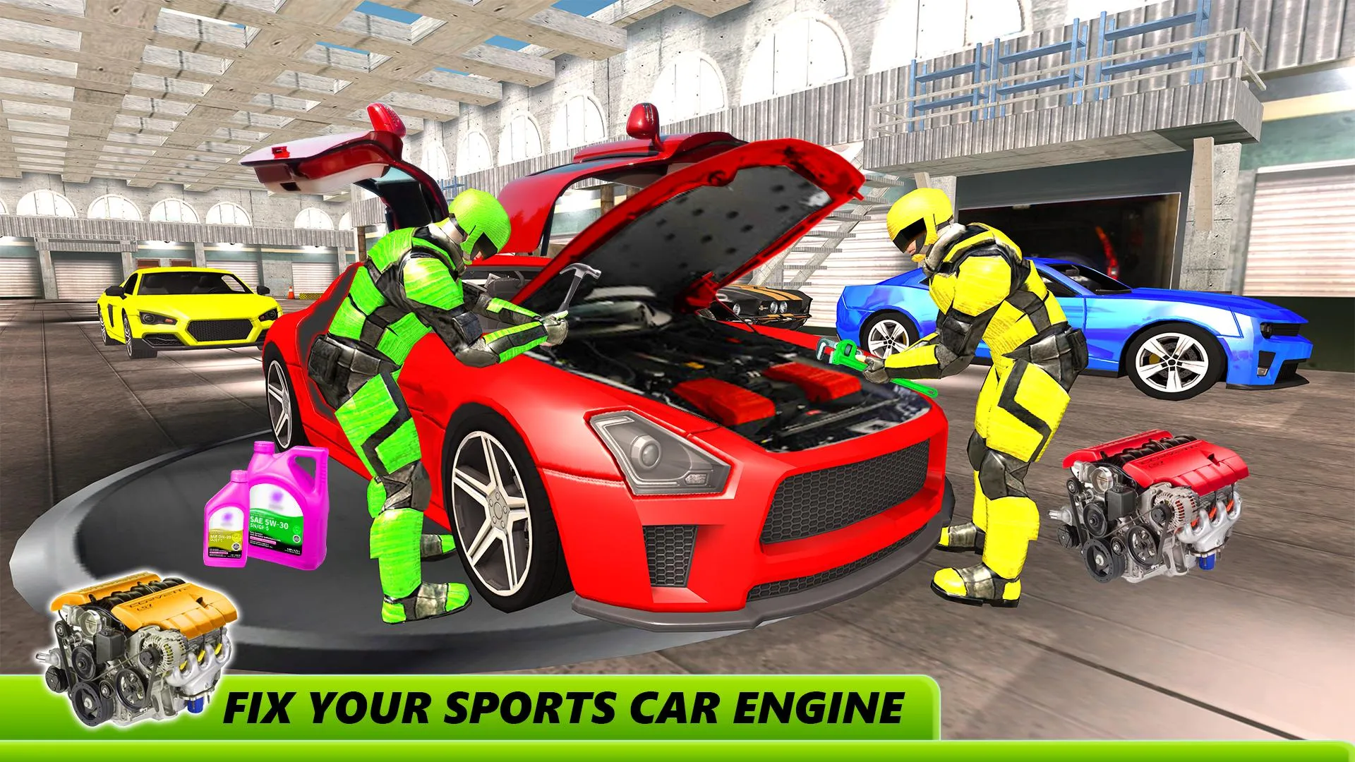 Robot Car Mechanic Workshop Ga | Indus Appstore | Screenshot