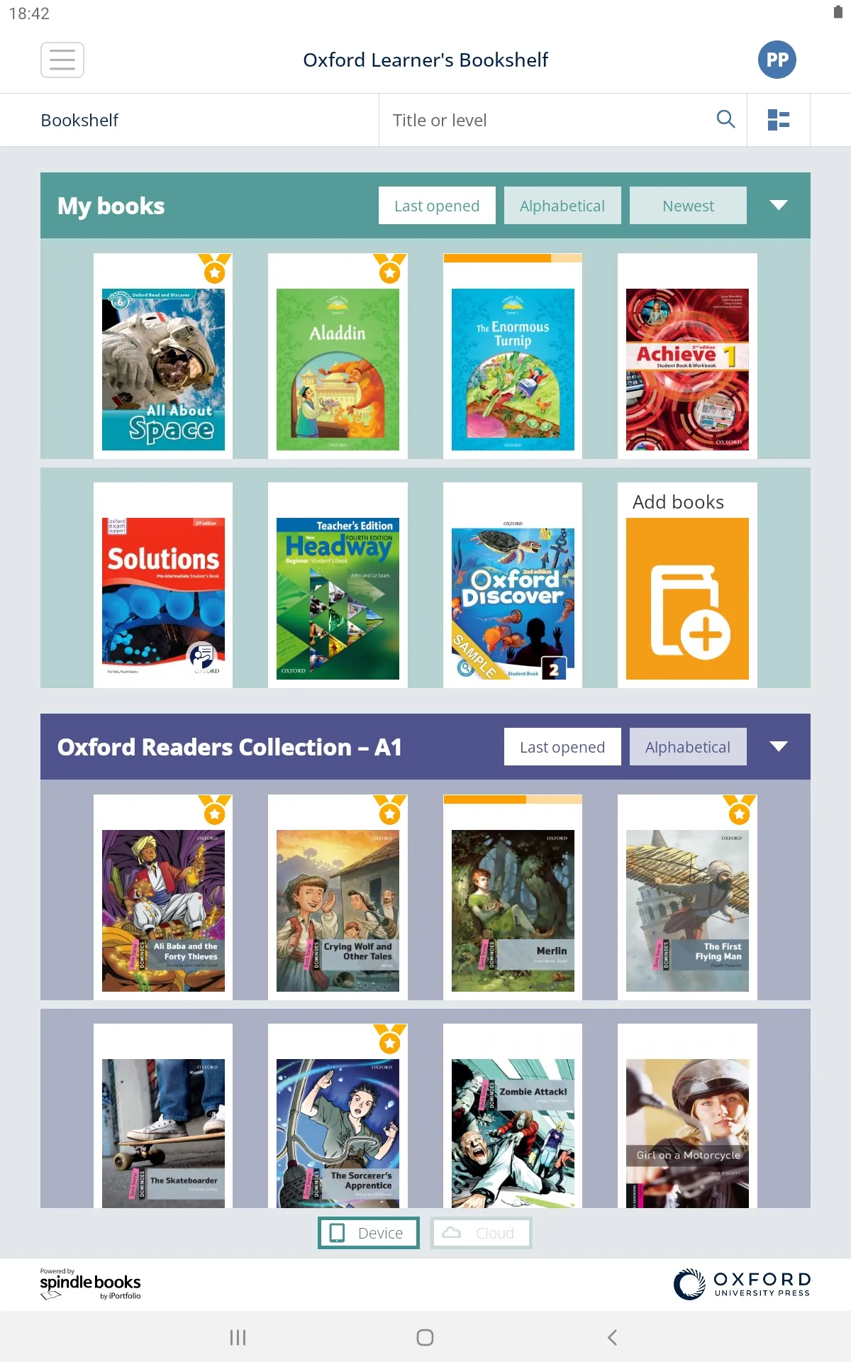 Oxford Learner's Bookshelf | Indus Appstore | Screenshot