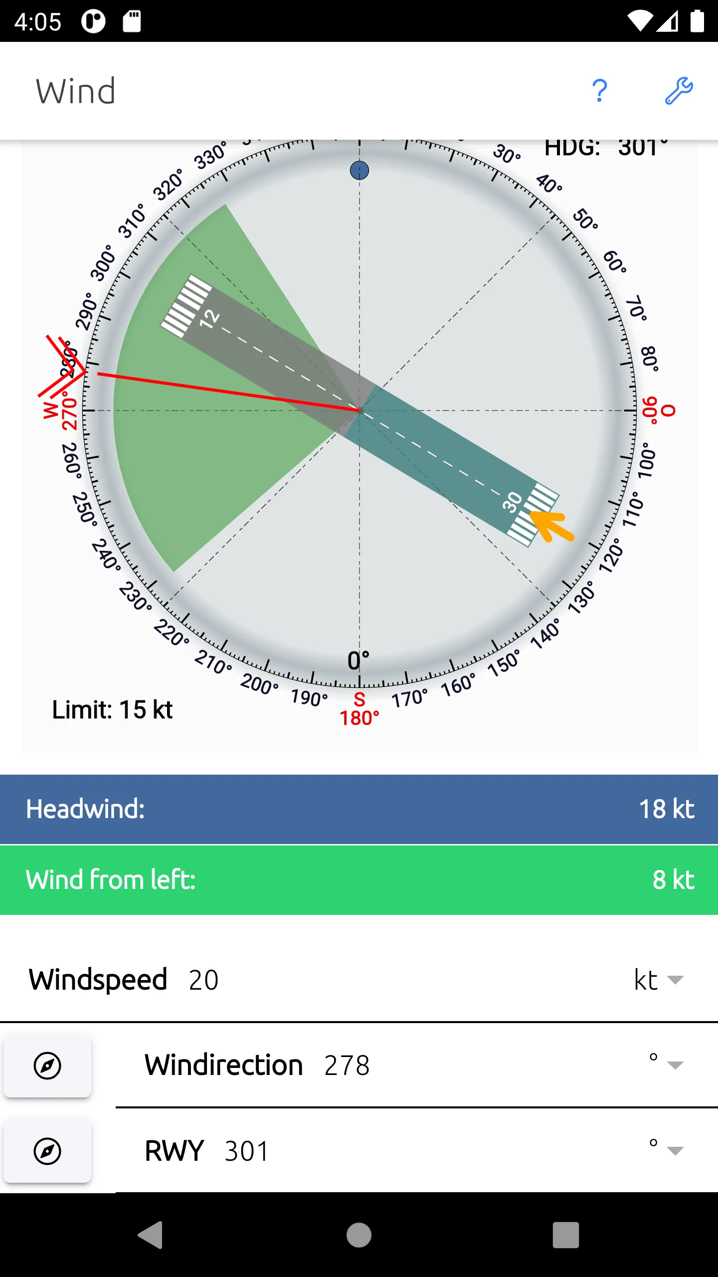 CrossWind Calculator | Indus Appstore | Screenshot